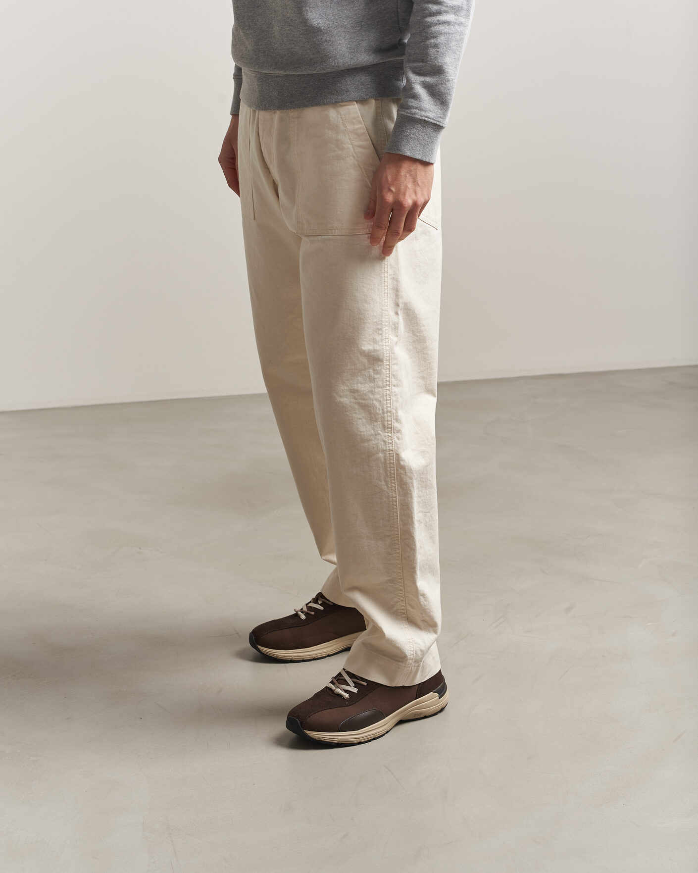 Herre | Sneakers | Stepney Workers Club | Legion Suede Twill Sneaker Dark Brown