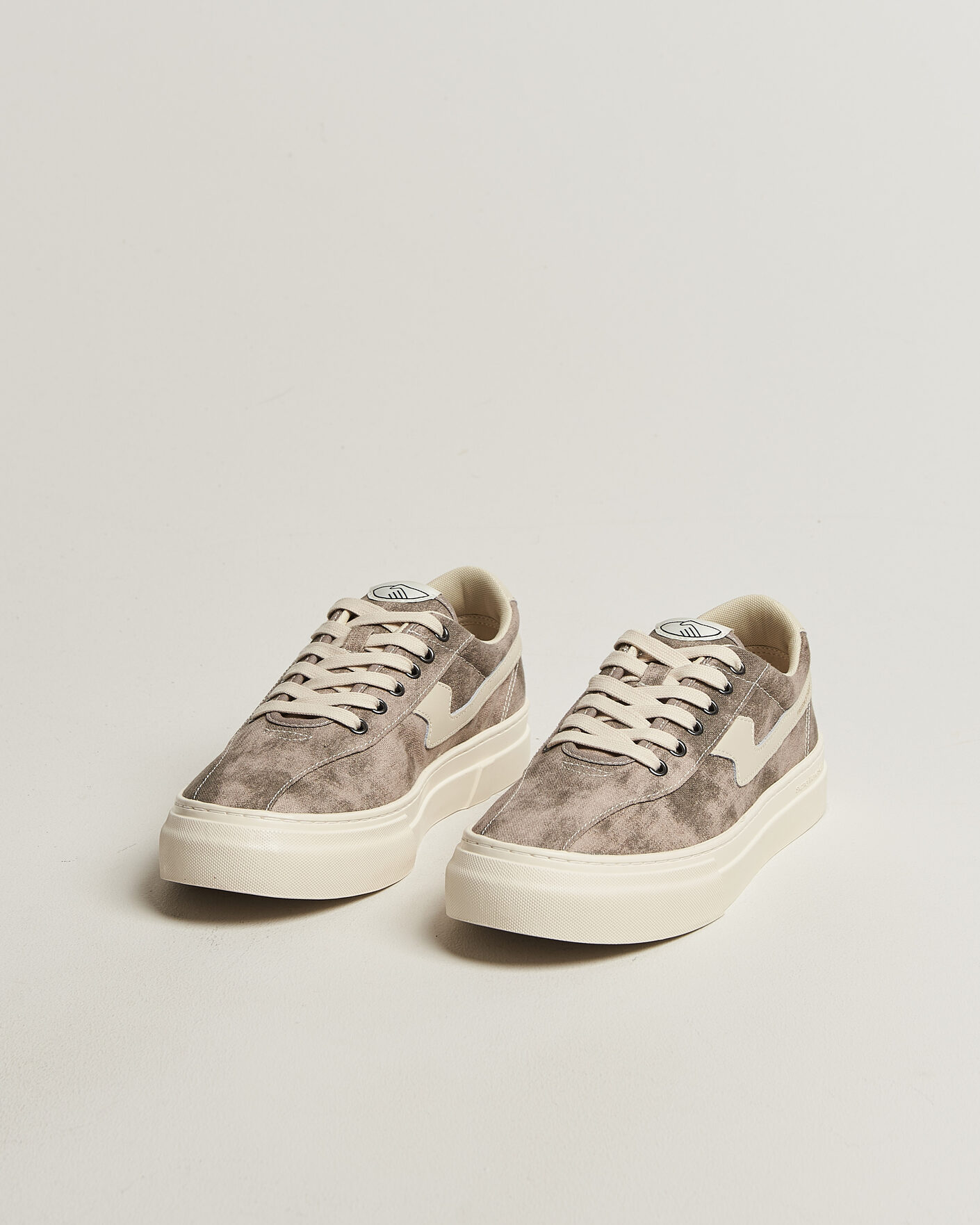 Herre | Sneakers | Stepney Workers Club | Dellow S-Strike Sunfade Canvas Sneaker Earth Grey