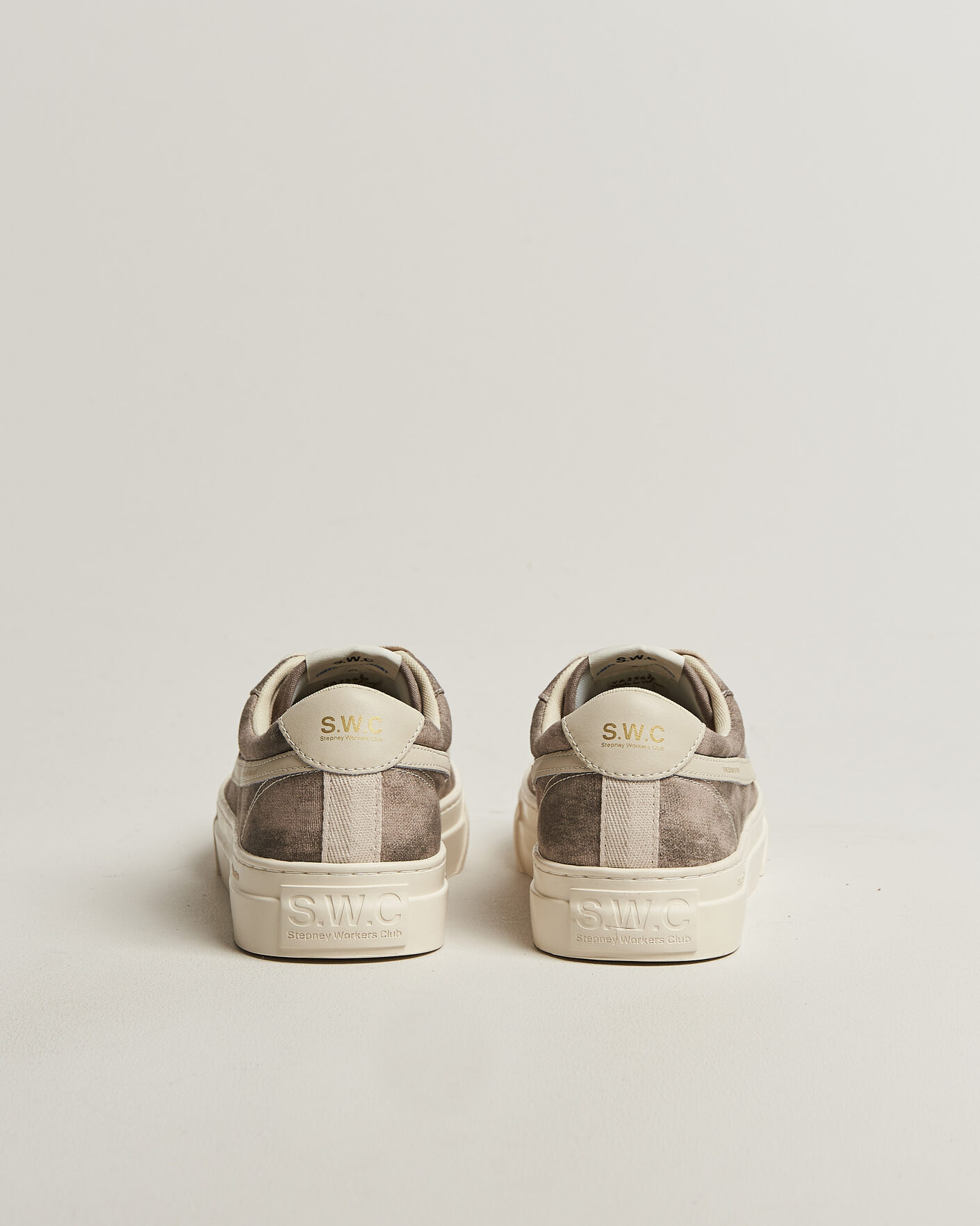 Herre | Sneakers | Stepney Workers Club | Dellow S-Strike Sunfade Canvas Sneaker Earth Grey