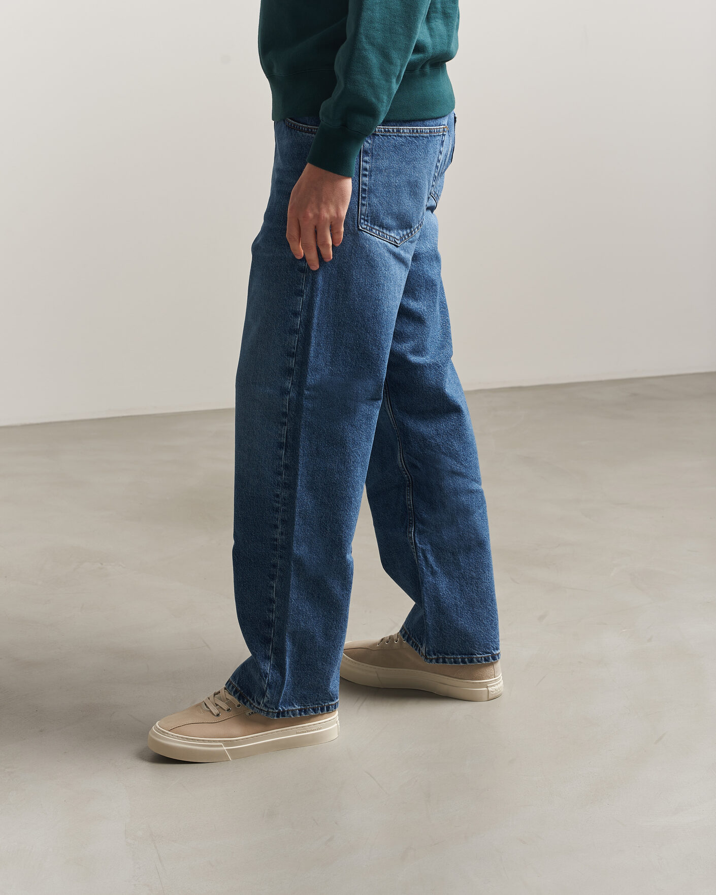 Herre | Sneakers | Stepney Workers Club | Dellow 02 Cupsole Suede Sneaker Oat