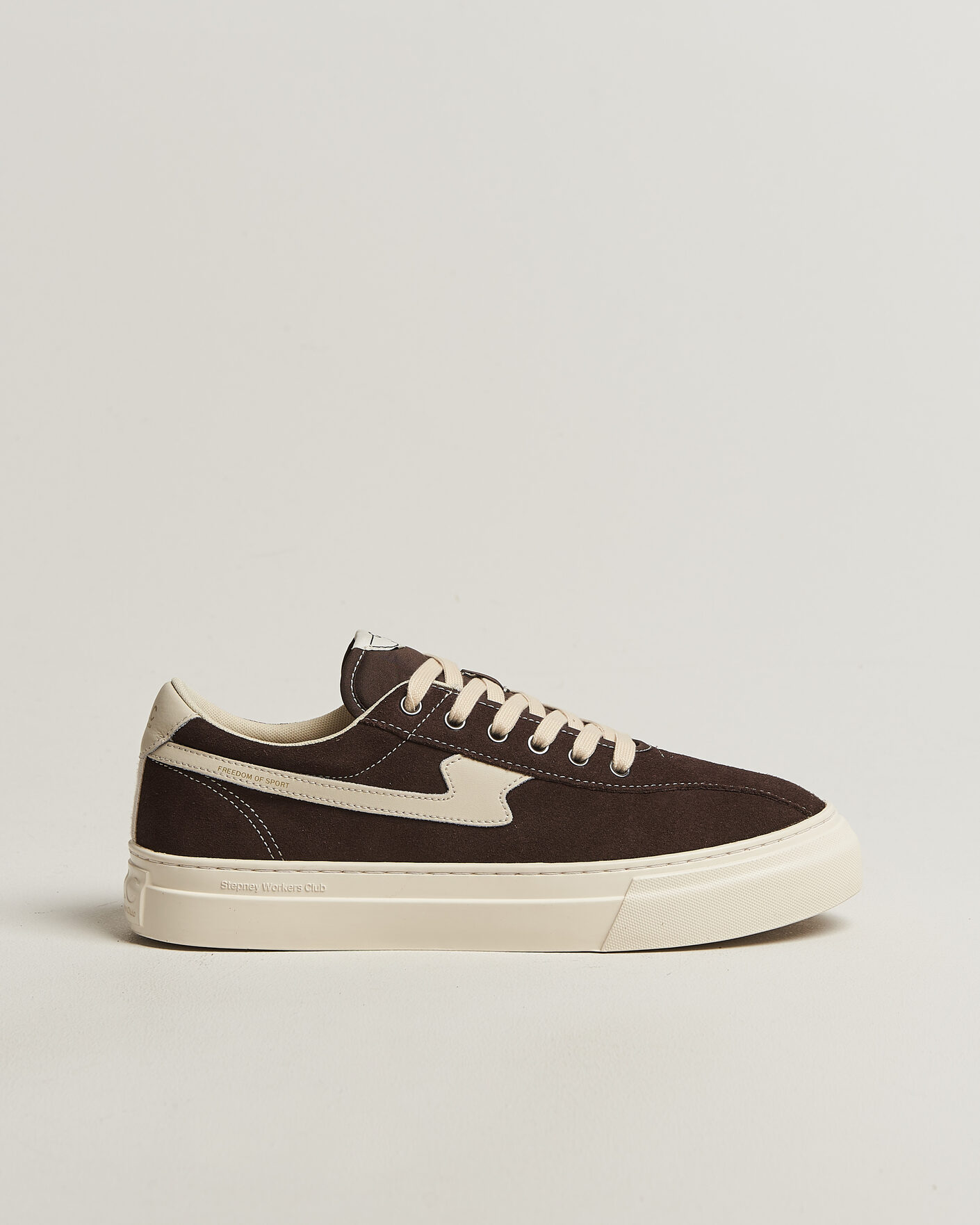 Herre | Sneakers | Stepney Workers Club | Dellow S-Strike Cupsole Suede Sneaker Dark Brown