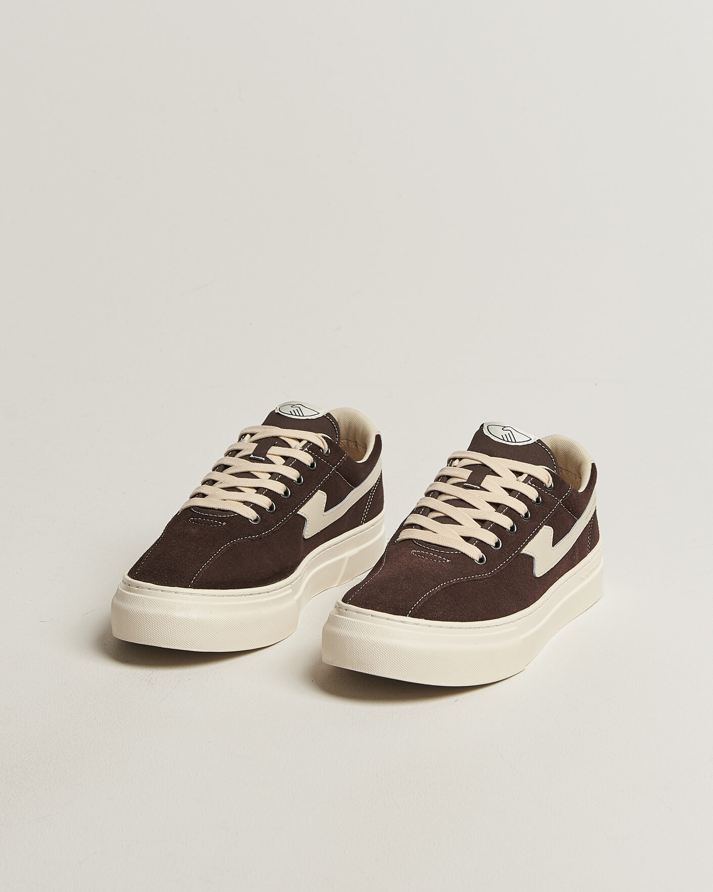 Herre | Sneakers | Stepney Workers Club | Dellow S-Strike Cupsole Suede Sneaker Dark Brown