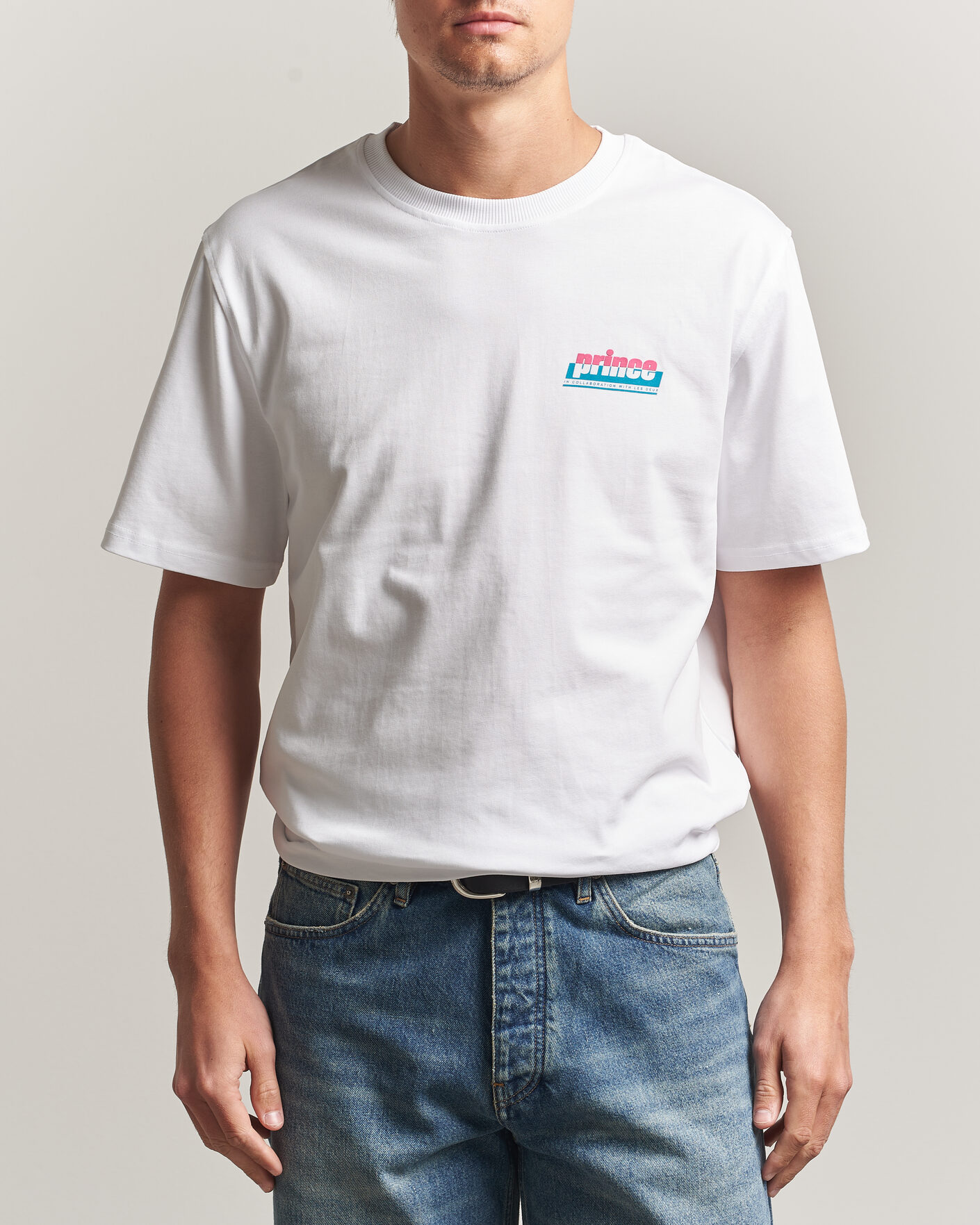 Herre | T-Shirts | LES DEUX | Prince P T-Shirt White