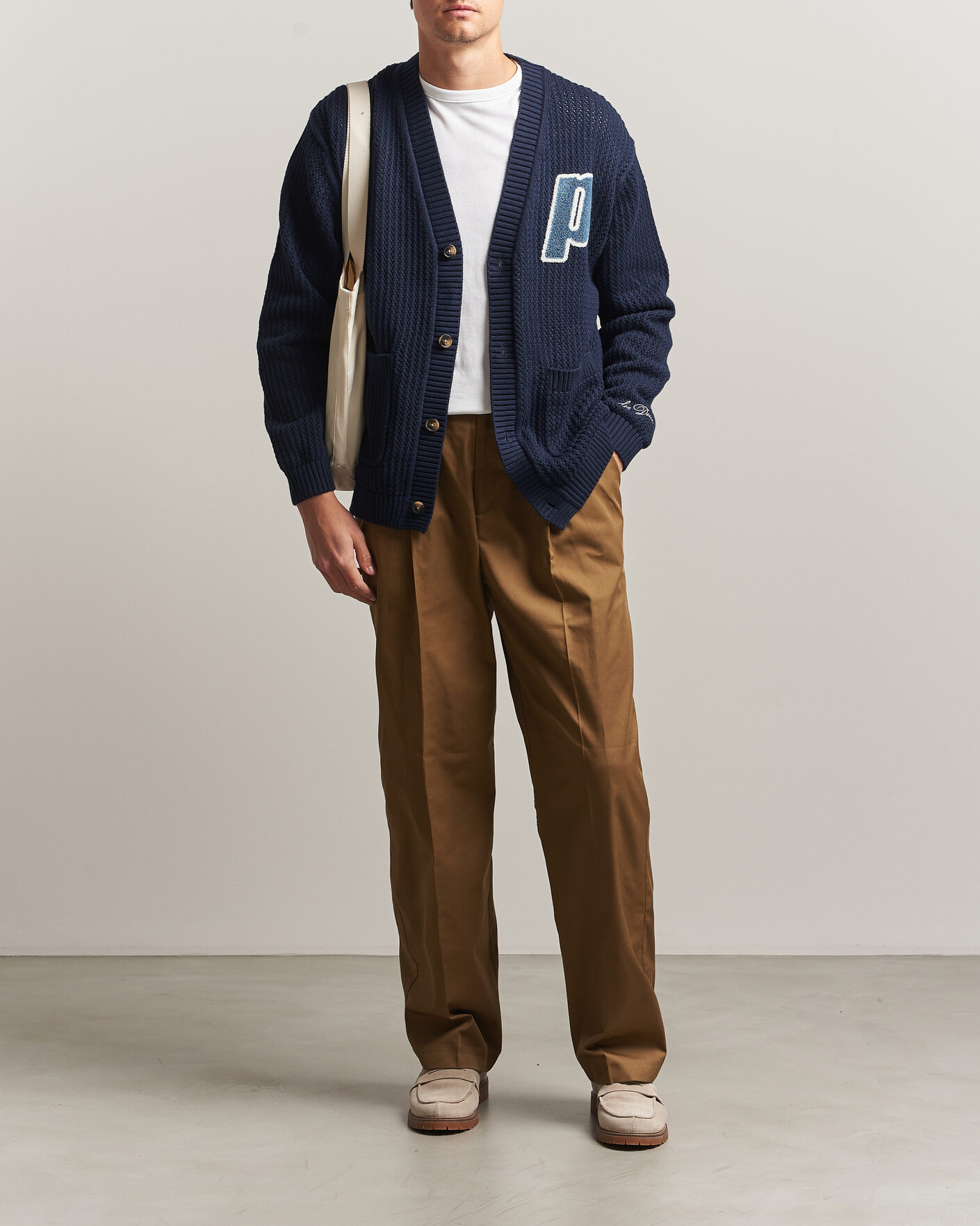 Herre | Trøjer | LES DEUX | Prince Lace Knitted Cardigan Dark Navy