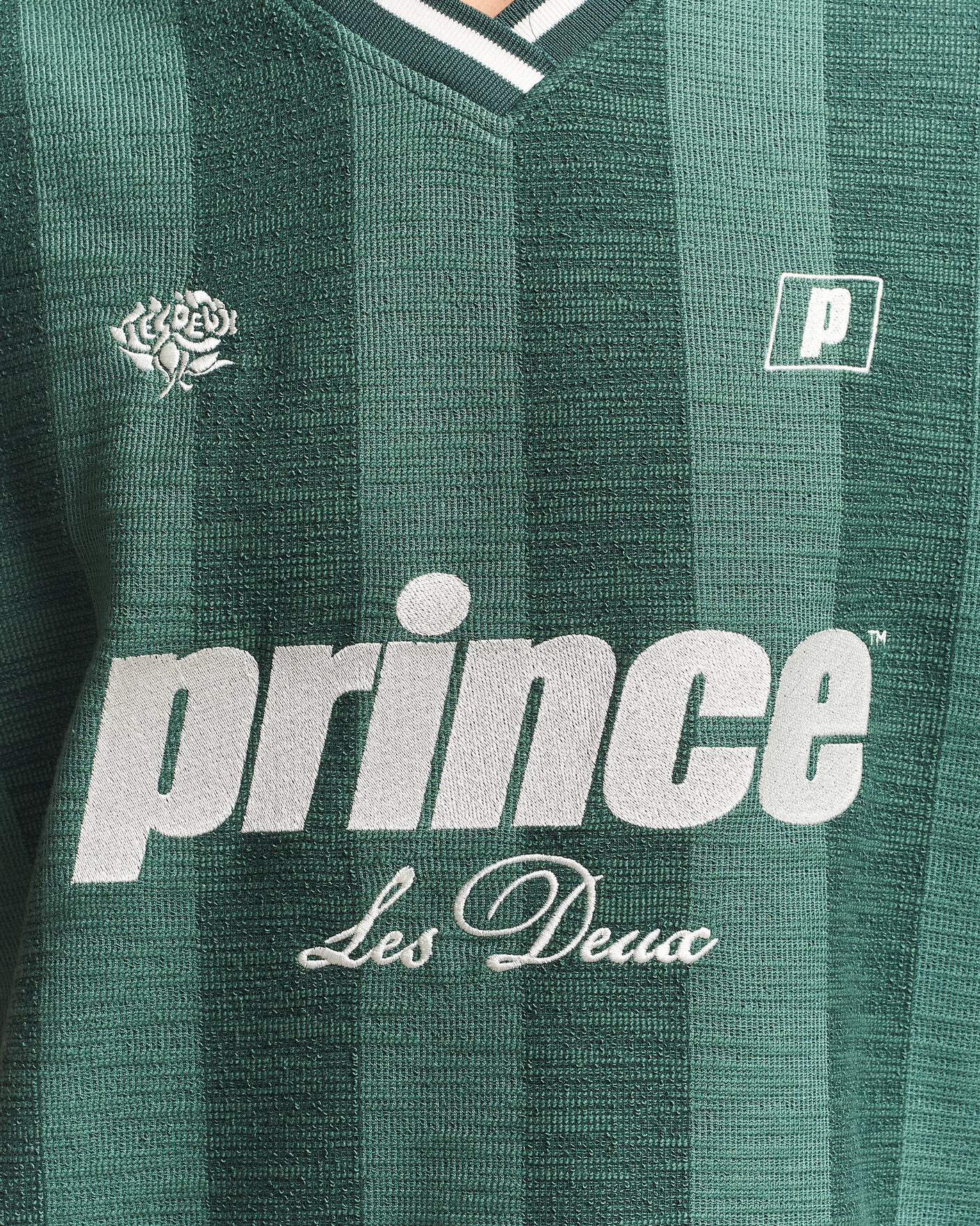 Herre | Polotrøjer | LES DEUX | Prince Stripe Jaquard Polo Pineneedle Green