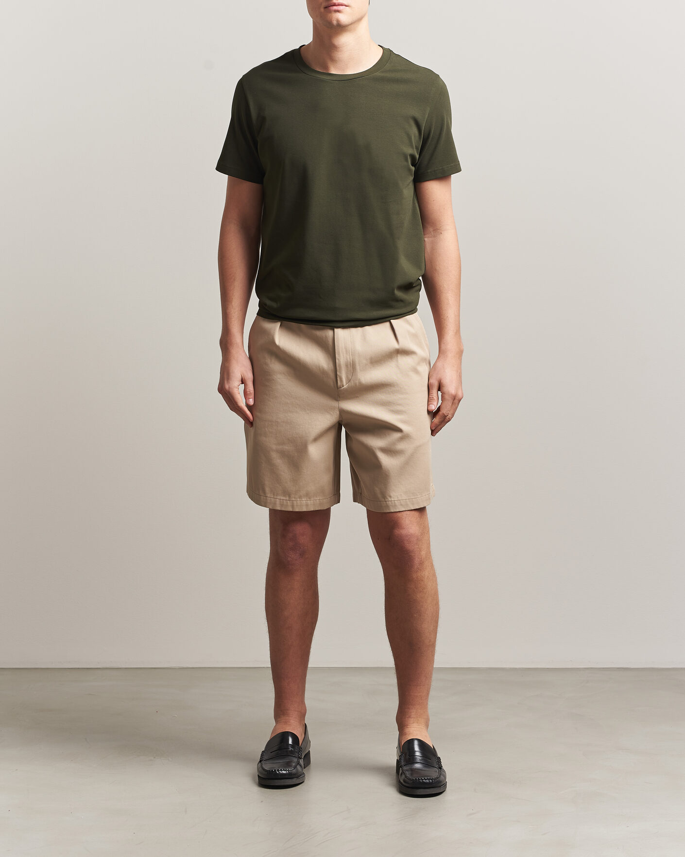 Herre | T-Shirts | Filippa K | Soft Lycra T-Shirt Midnight Olive
