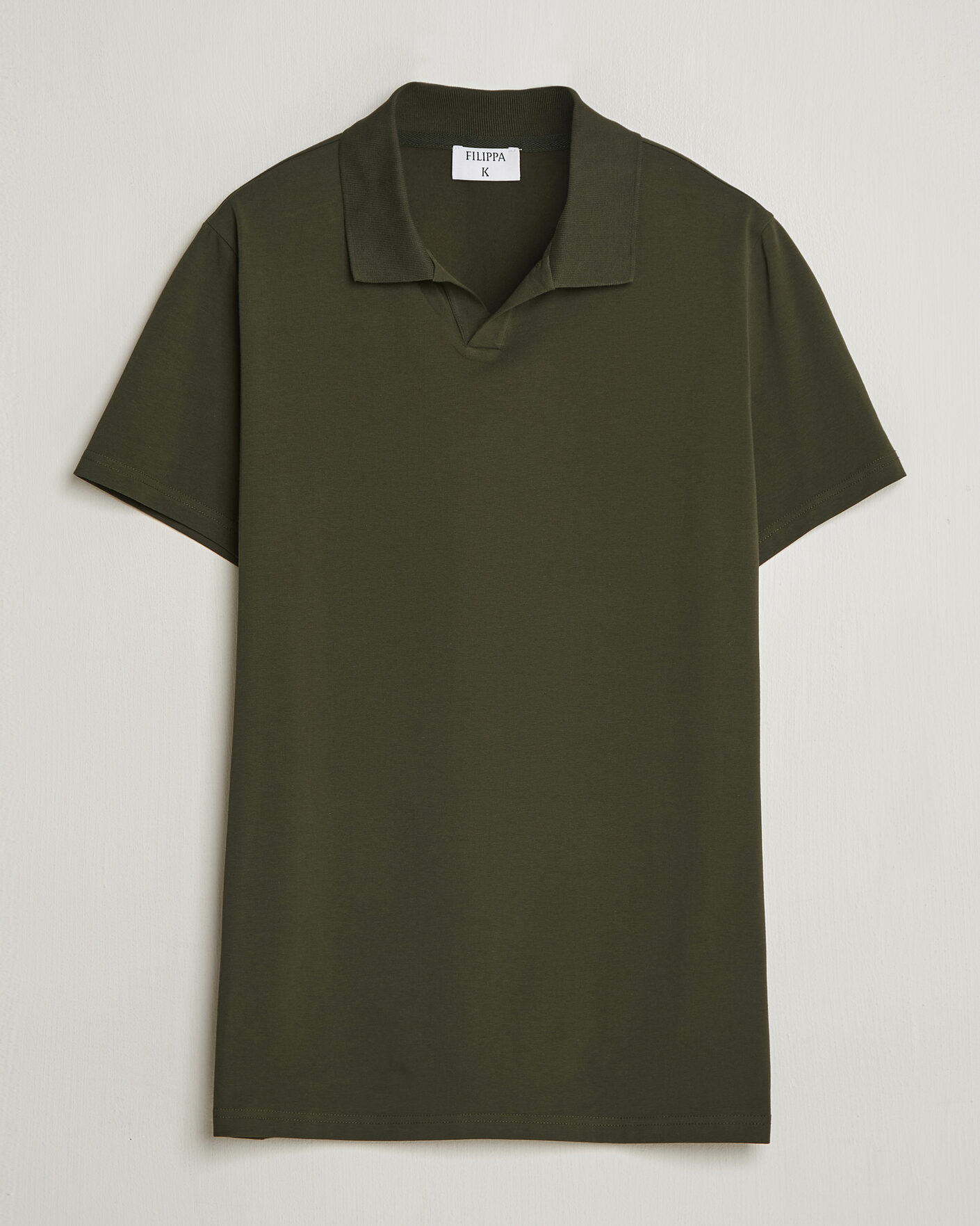 Herre | Polotrøjer | Filippa K | Soft Lycra Polo T-Shirt Midnight Olive