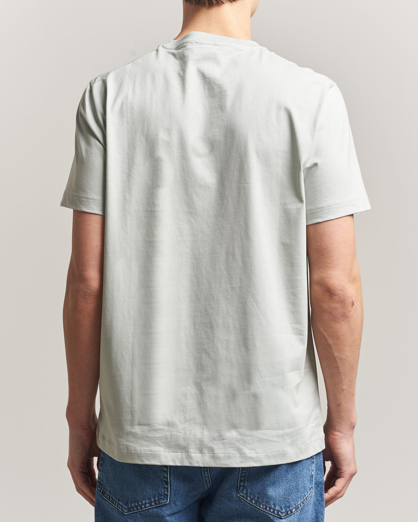 Herre | T-Shirts | Filippa K | Filip Crew Neck T-Shirt Silver Grey