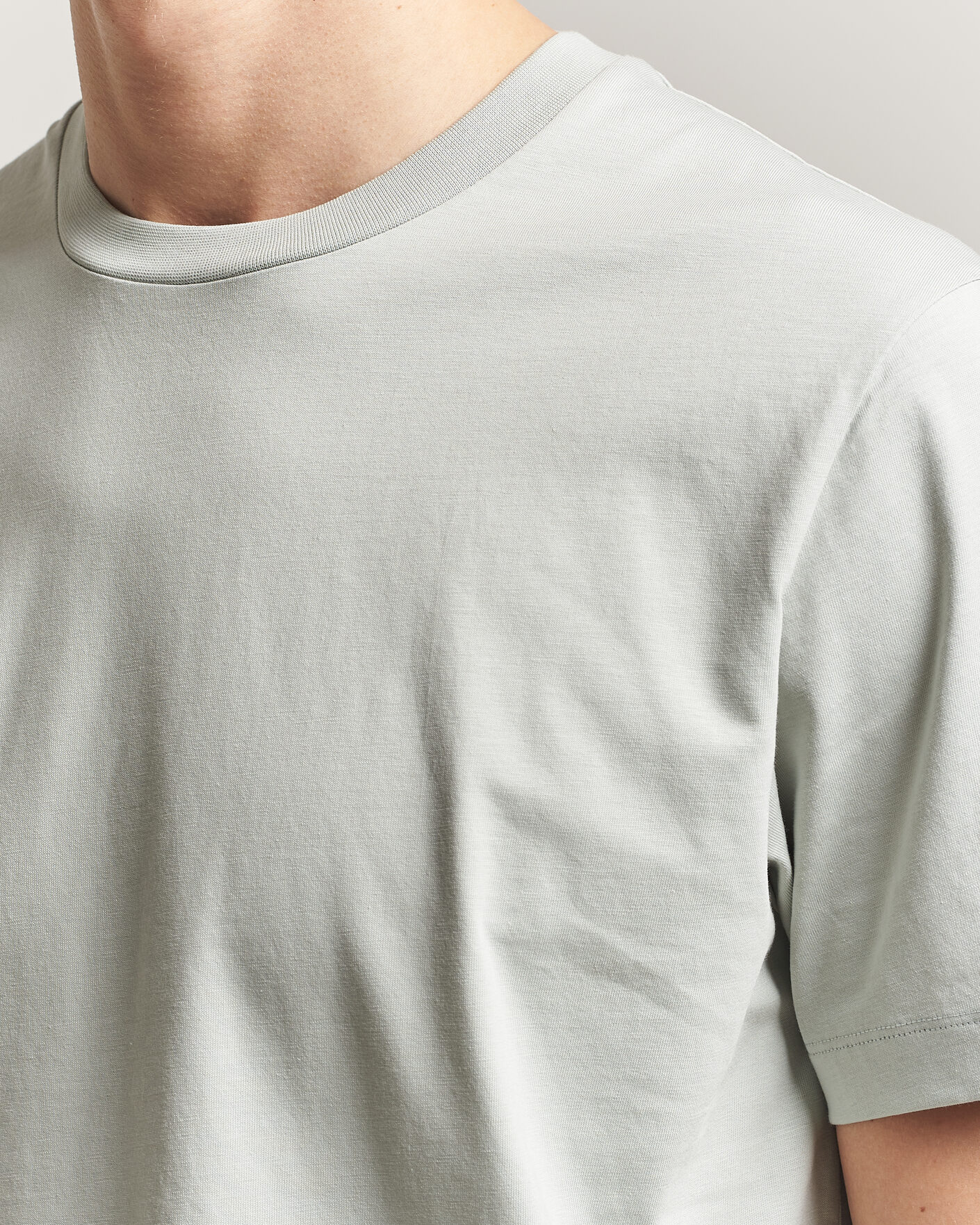 Herre | T-Shirts | Filippa K | Filip Crew Neck T-Shirt Silver Grey