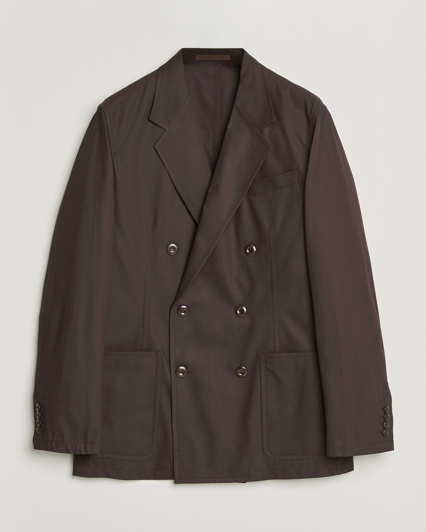Herre | Blazere & jakker | Filippa K | Reese Cotton Double Breasted Blazer Dark Chocolate