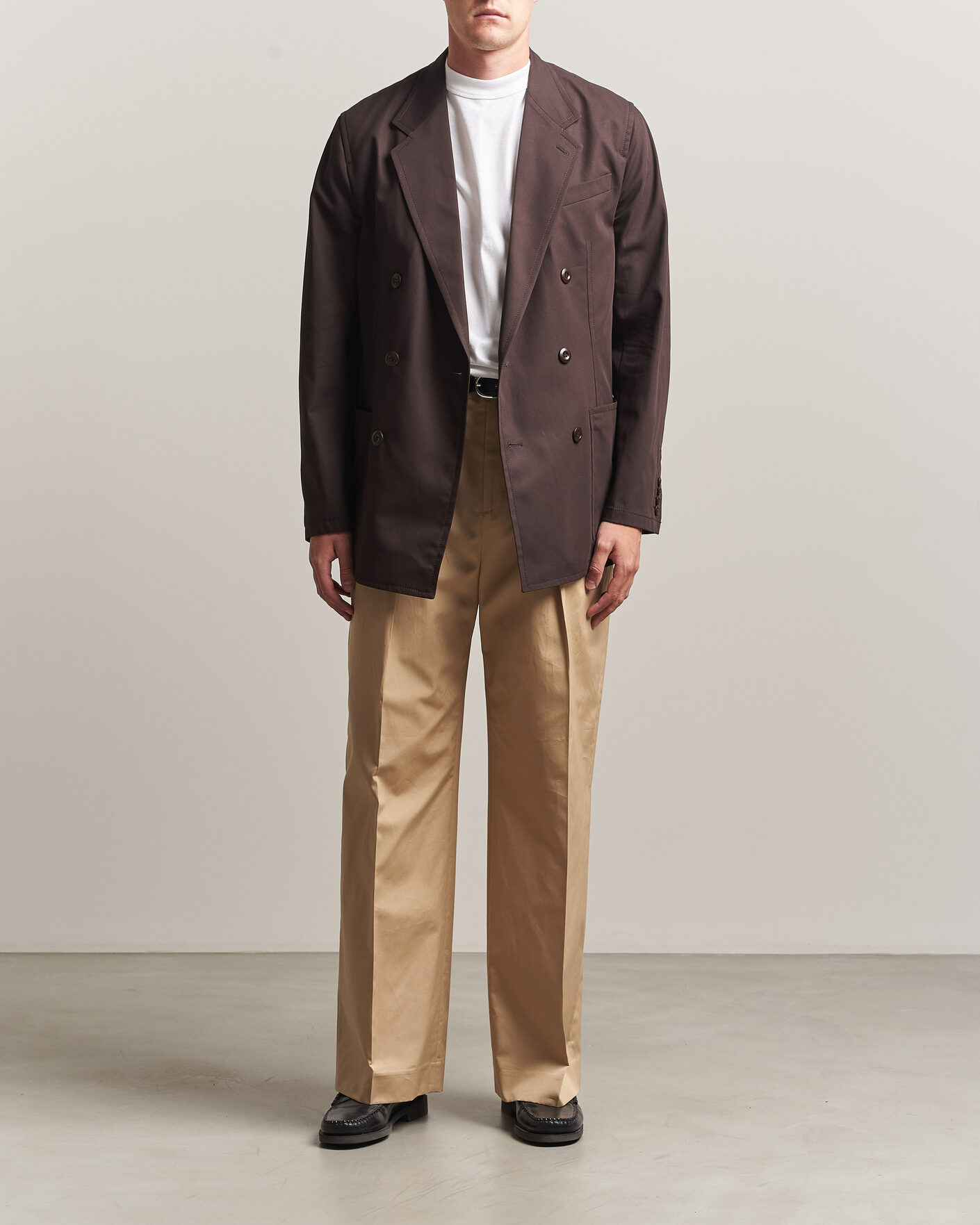 Herre | Blazere & jakker | Filippa K | Reese Cotton Double Breasted Blazer Dark Chocolate