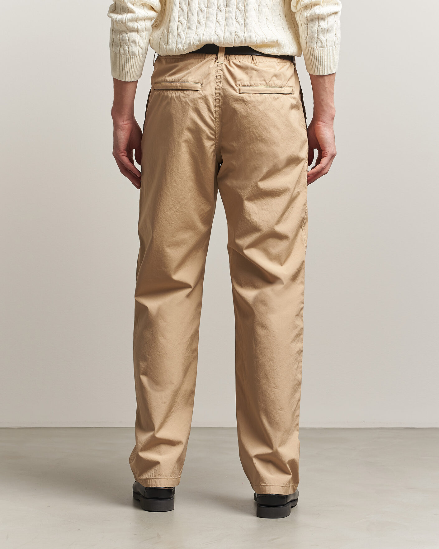 Herre | Bukser | Filippa K | Flynn Washed Cotton Drawstring Trousers Canvas Beige