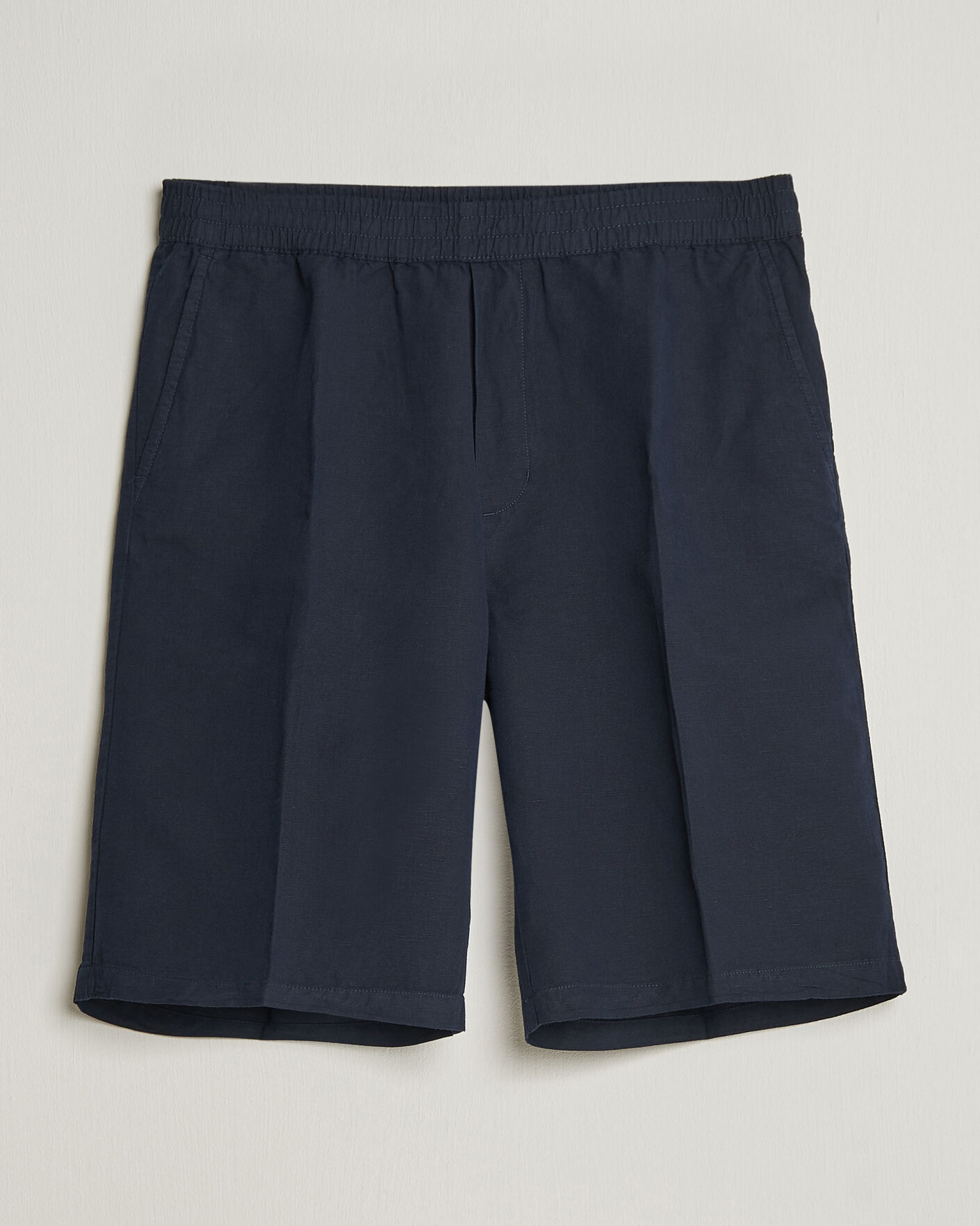 Herre |  | Filippa K | Theo Relaxed Linen/Cotton Drawstring Shorts Navy