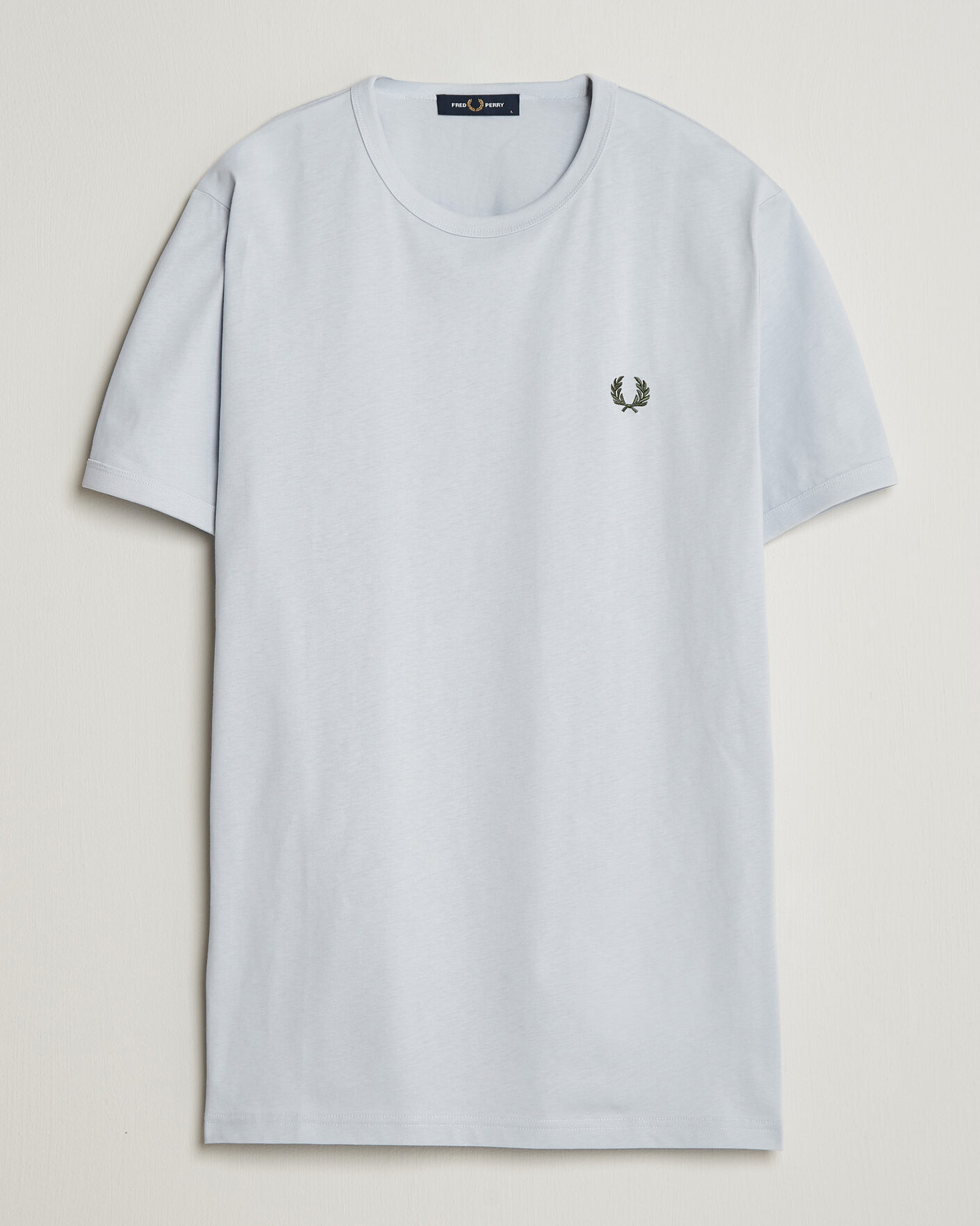 Herre | T-Shirts | Fred Perry | Ringer T-Shirt Dusky Blue