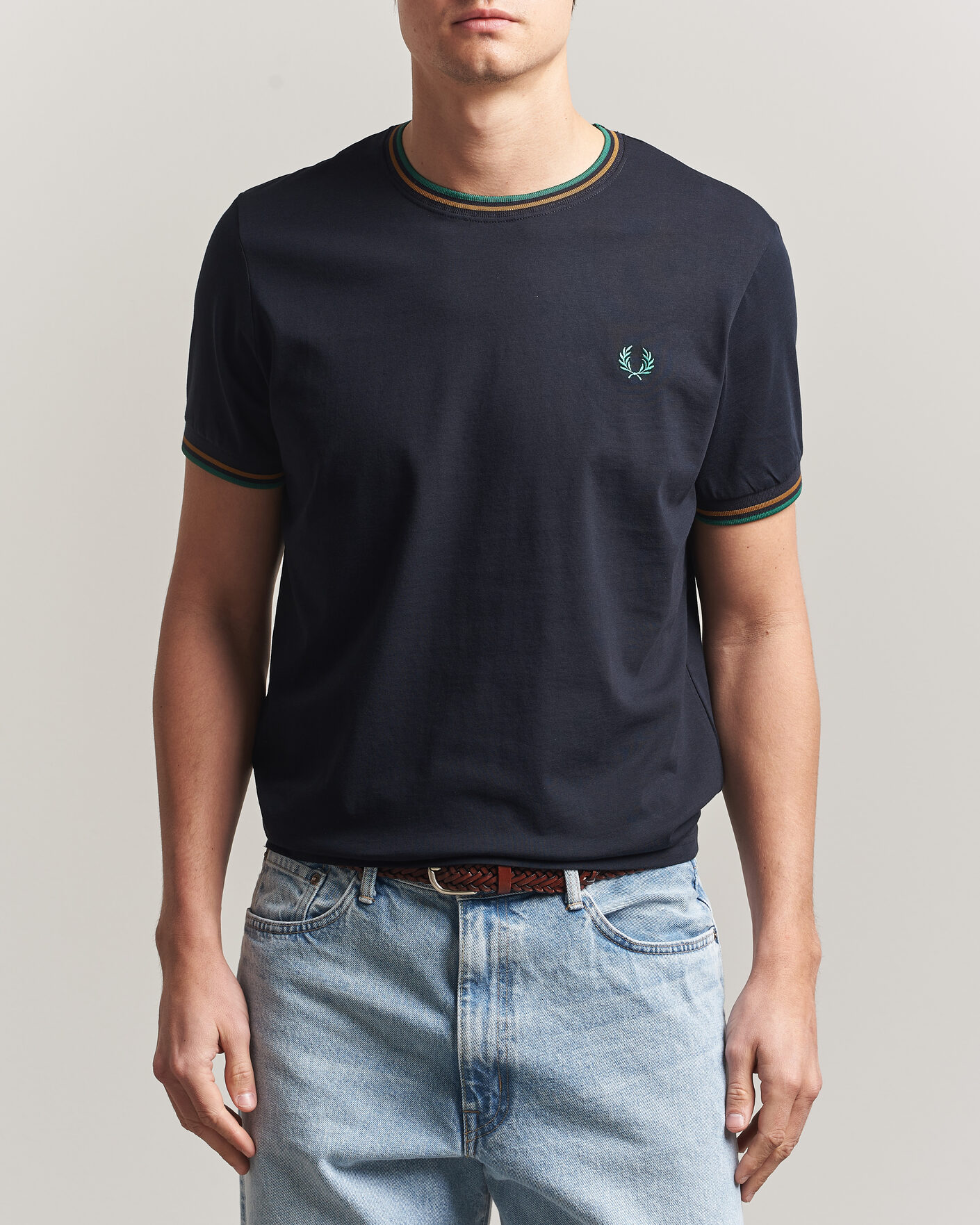 Herre | T-Shirts | Fred Perry | Twin Tipped T-Shirt Navy