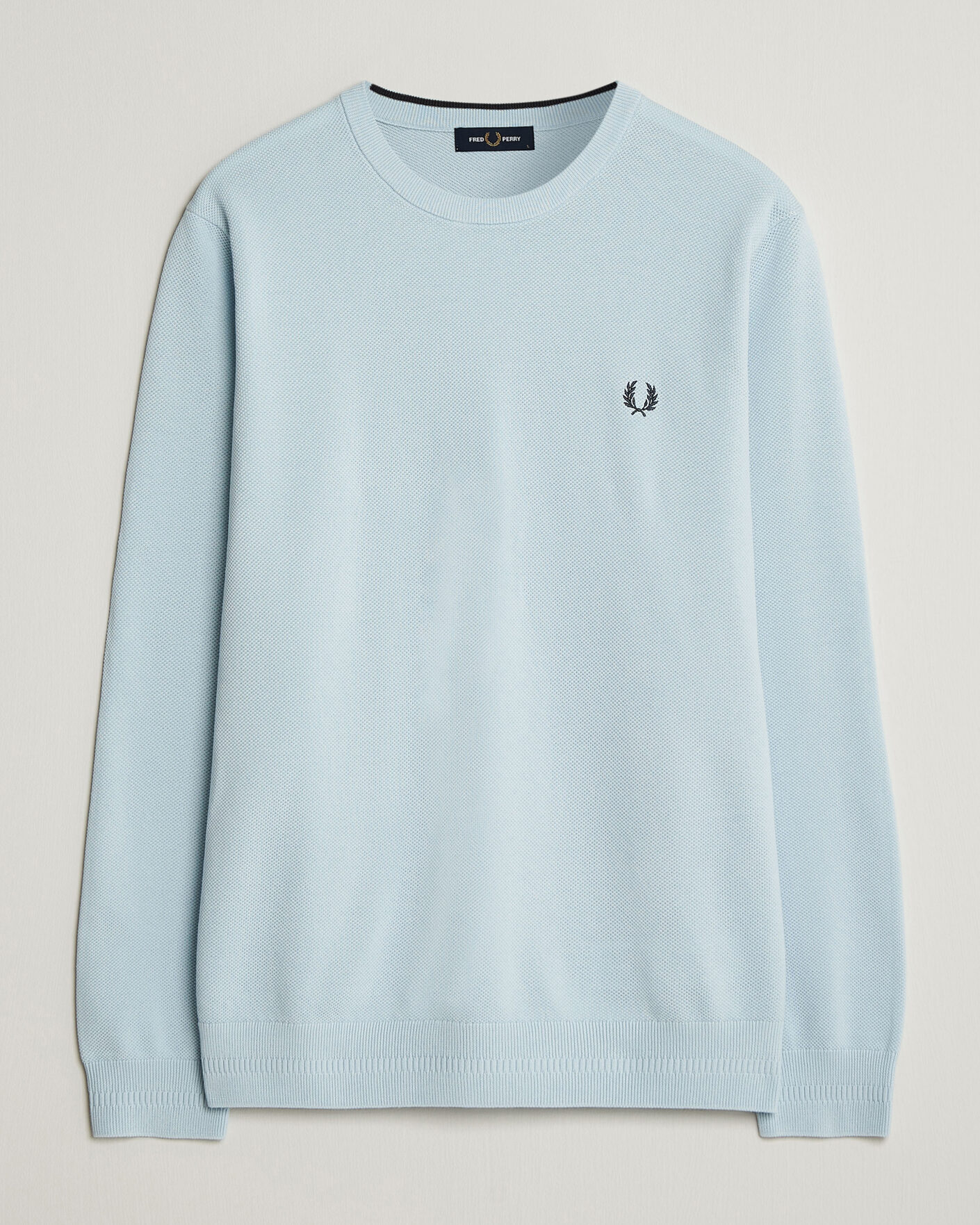 Herre | Trøjer | Fred Perry | Piqué Stitched Sweater Light Ice