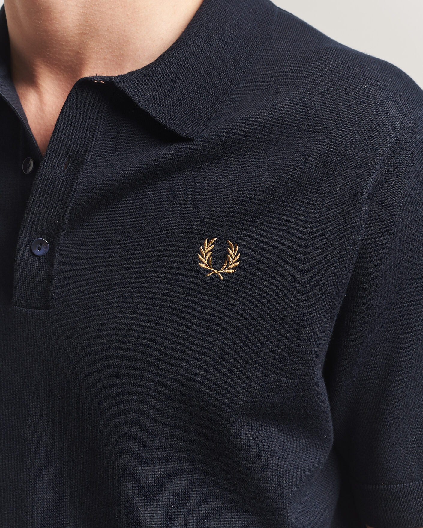 Herre | Polotrøjer | Fred Perry | Cotton Knitted Polo Navy