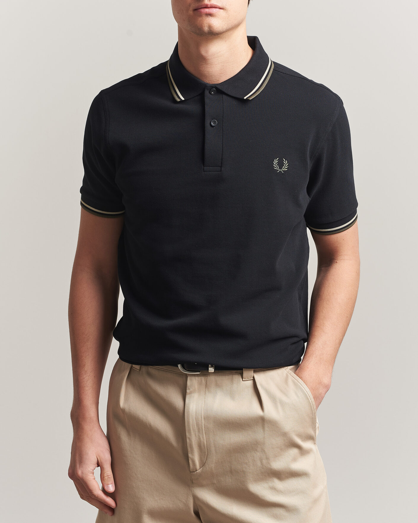 Herre | Polotrøjer | Fred Perry | Twin Tipped Polo Shirt Black