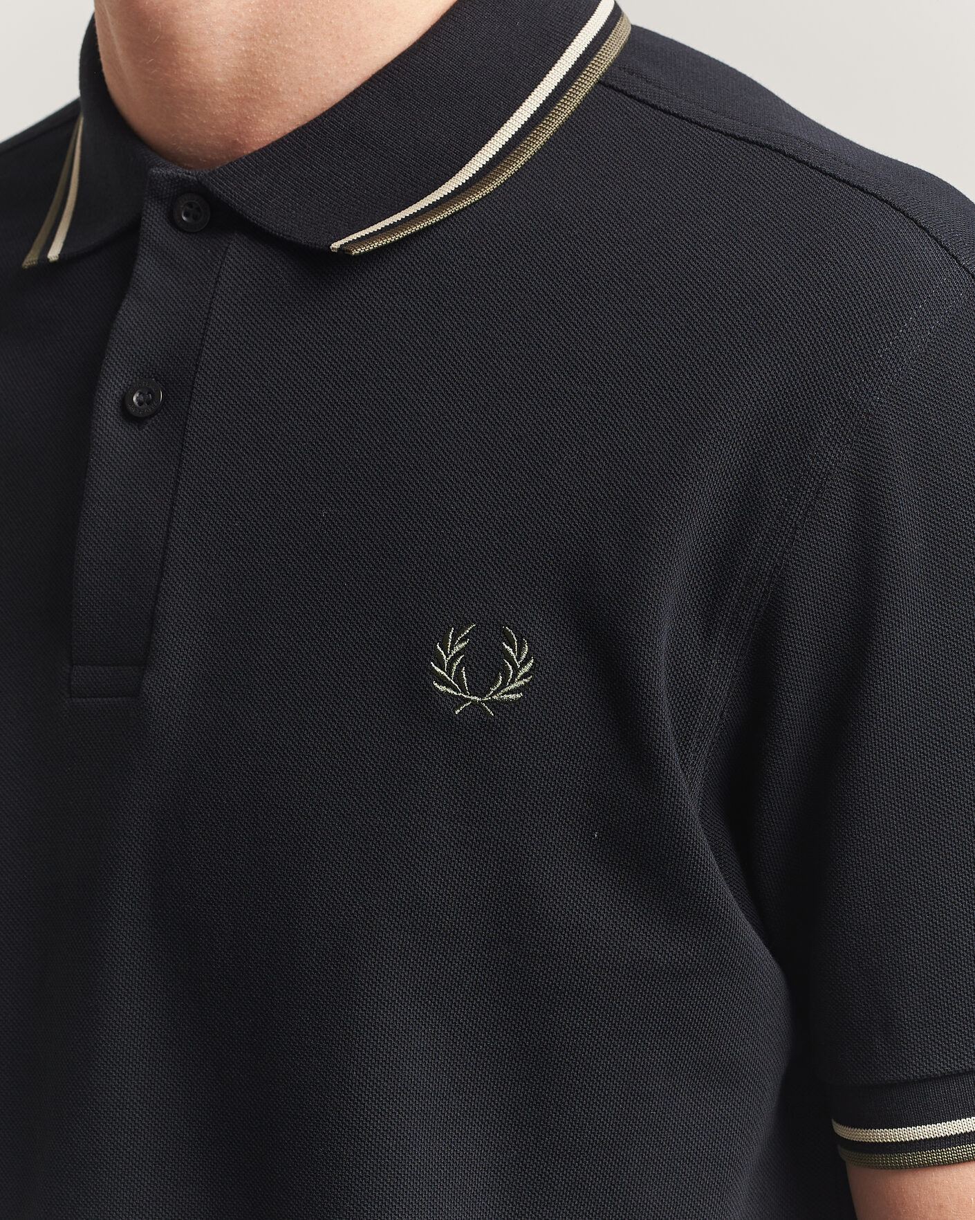 Herre | Polotrøjer | Fred Perry | Twin Tipped Polo Shirt Black