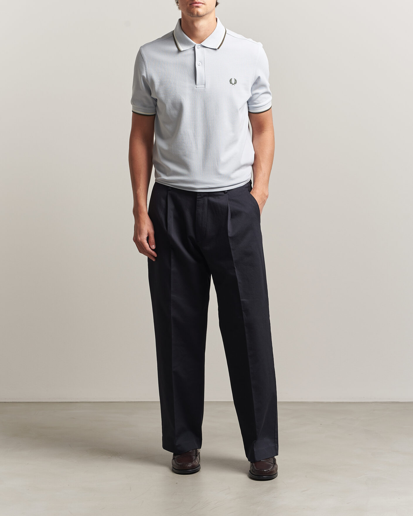 Herre | Polotrøjer | Fred Perry | Twin Tipped Polo Shirt Dusky Blue