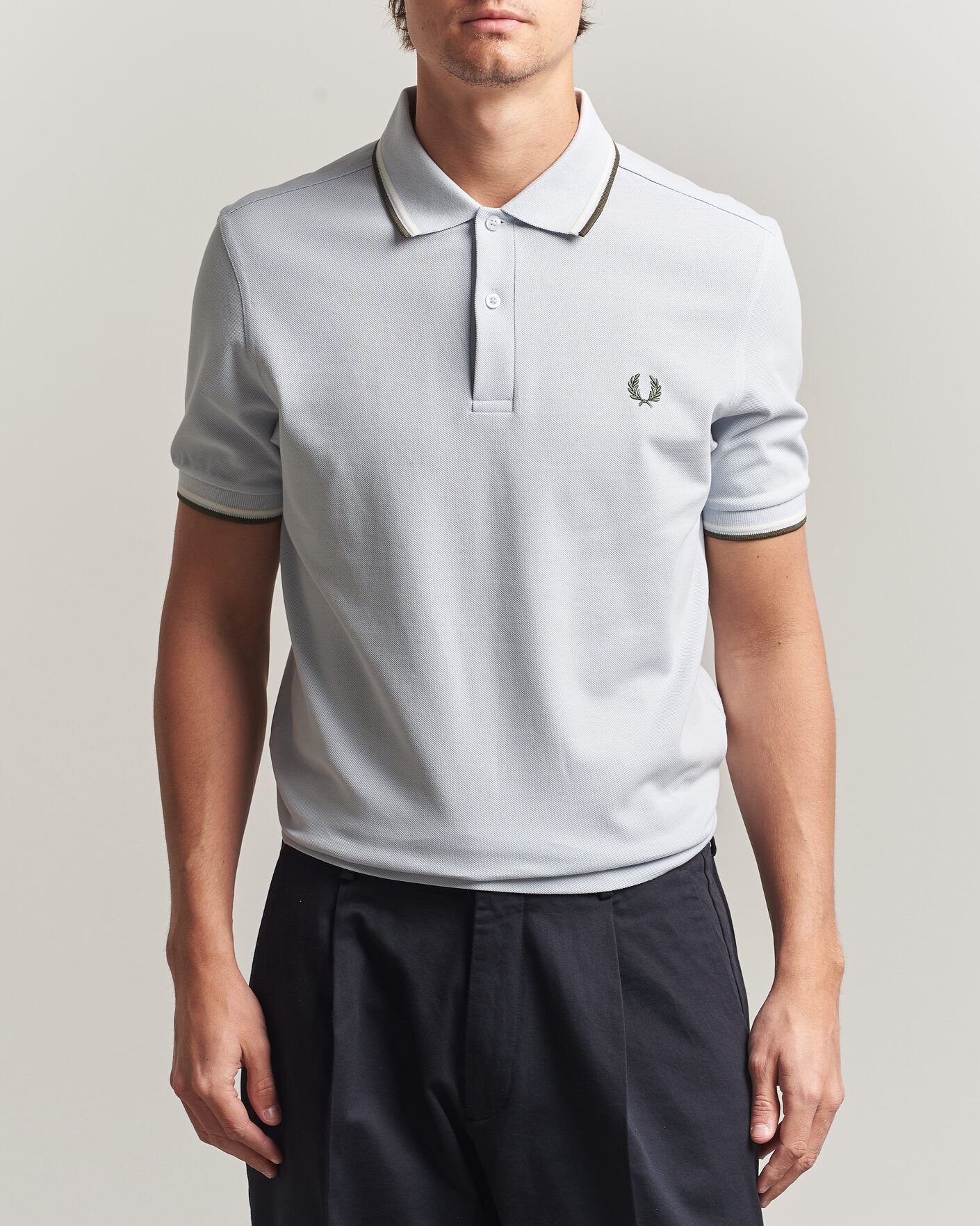Herre | Polotrøjer | Fred Perry | Twin Tipped Polo Shirt Dusky Blue