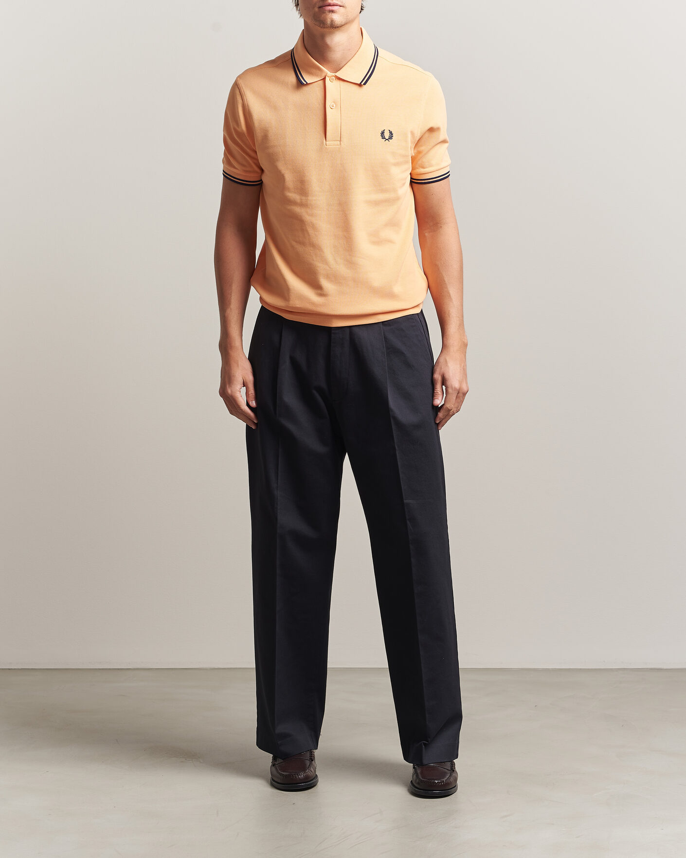 Herre | Polotrøjer | Fred Perry | Twin Tipped Polo Shirt Peach