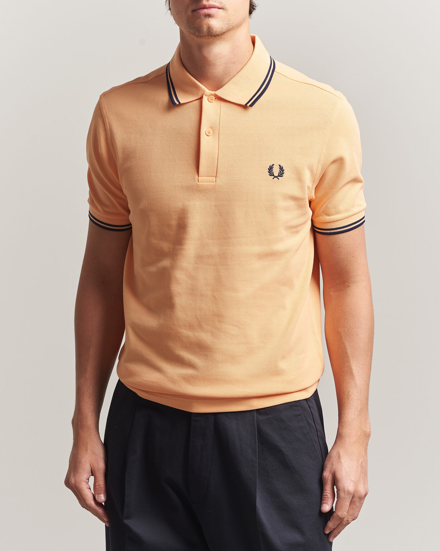 Herre | Polotrøjer | Fred Perry | Twin Tipped Polo Shirt Peach