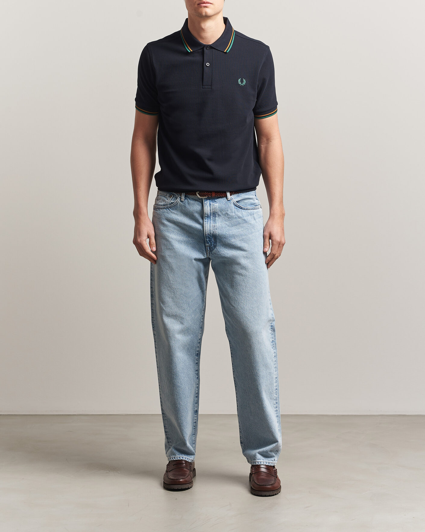 Herre | Polotrøjer | Fred Perry | Twin Tipped Polo Shirt Navy