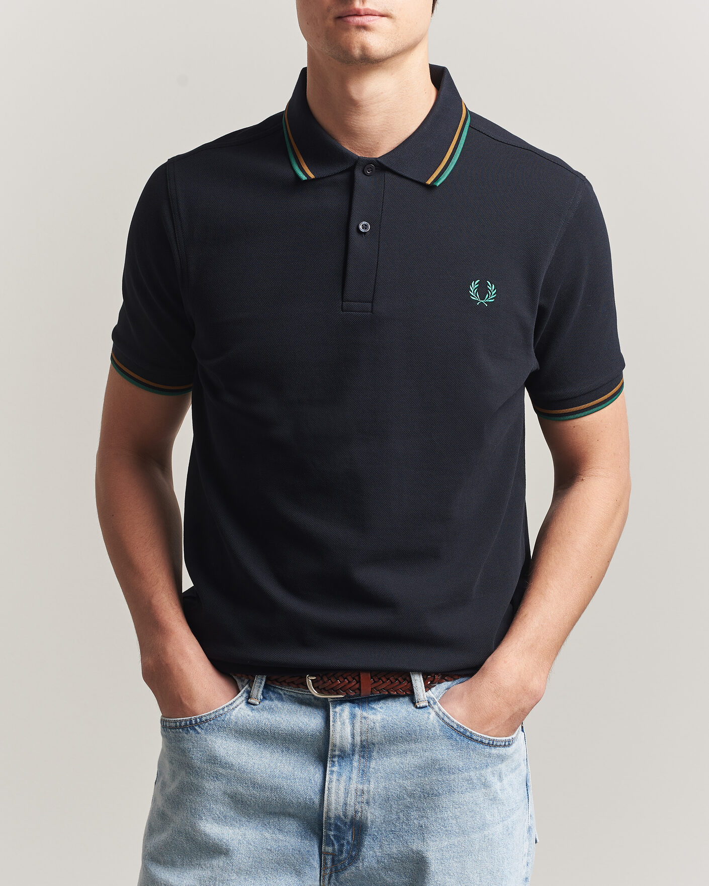 Herre | Polotrøjer | Fred Perry | Twin Tipped Polo Shirt Navy