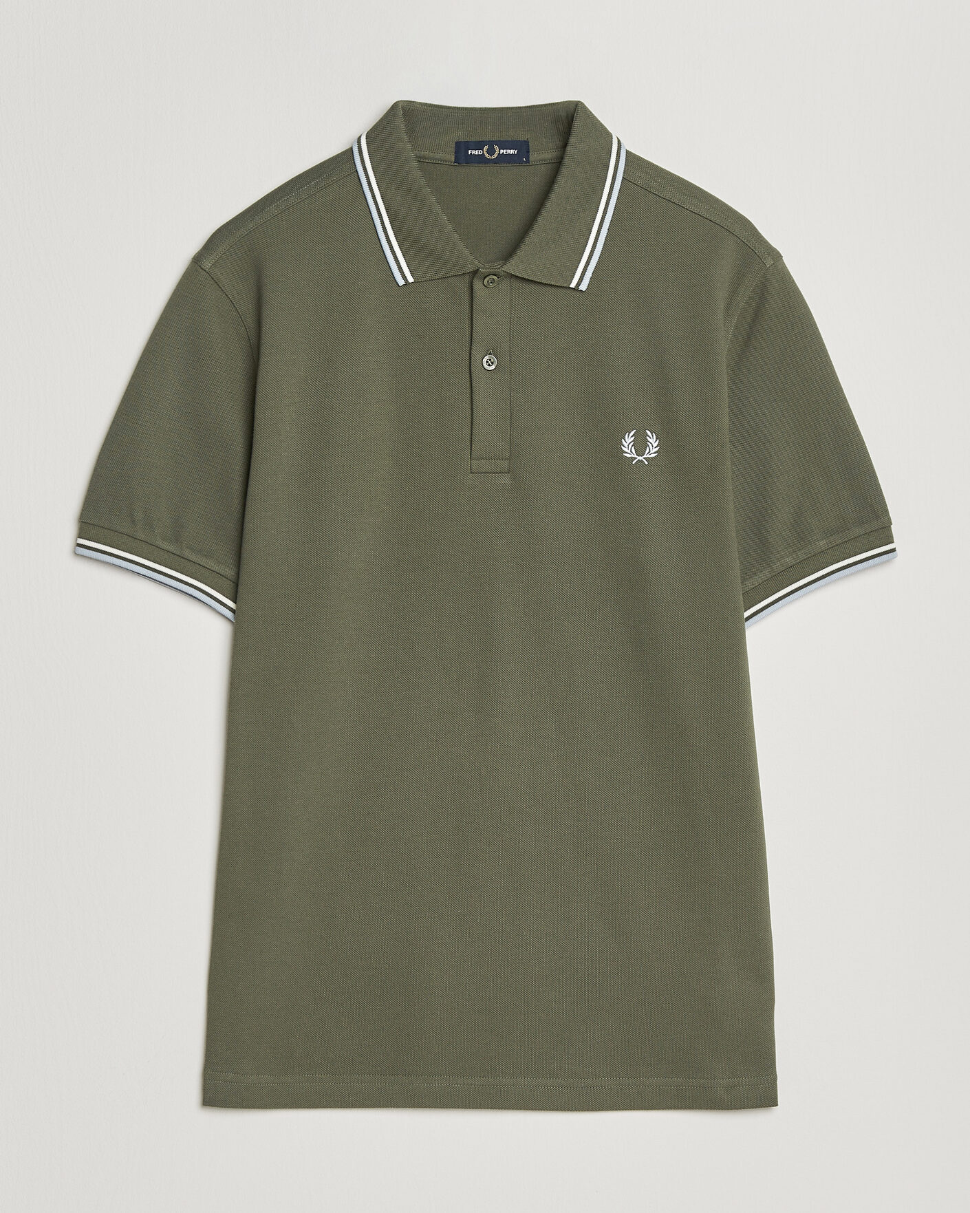 Herre | Polotrøjer | Fred Perry | Twin Tipped Polo Shirt Laurel Wreath Green