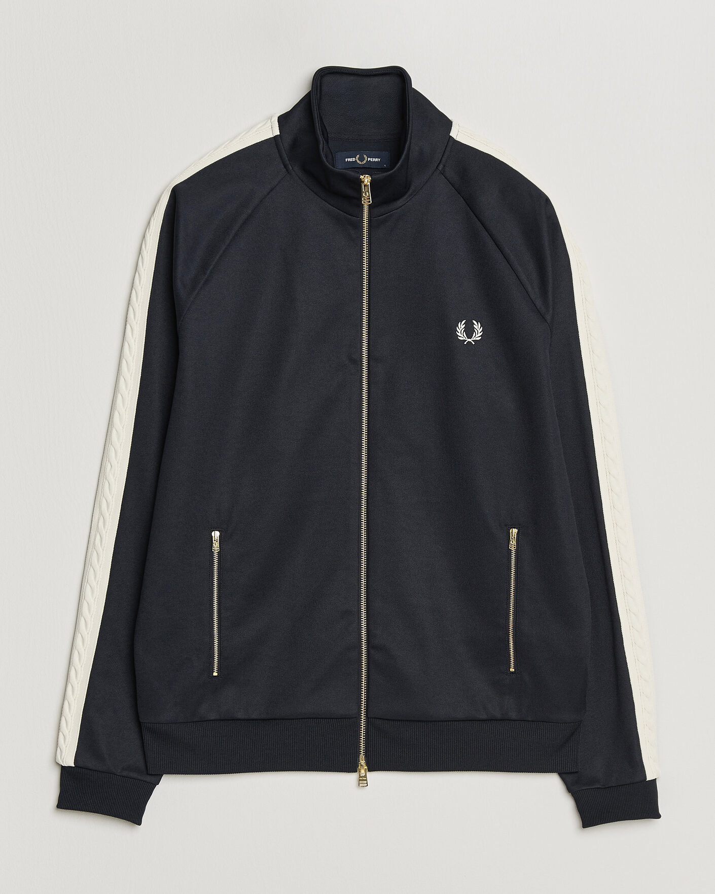 Herre | Trøjer | Fred Perry | Cable Taped Track Jacket Navy