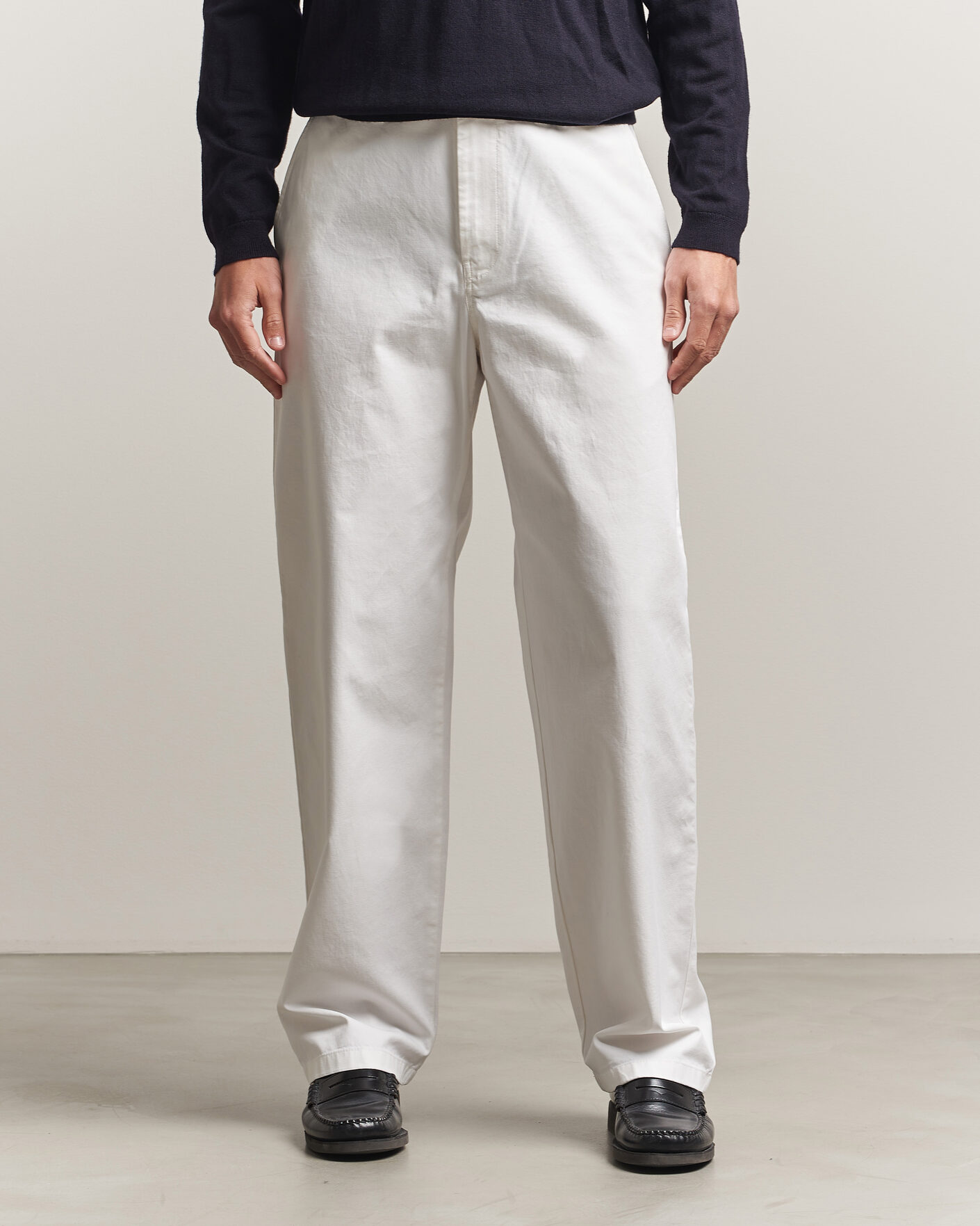 Herre | Bukser | J.Lindeberg | Devyn Cotton Twill Pants White