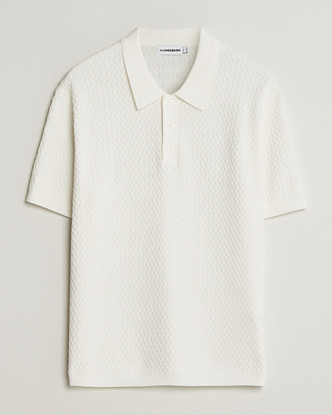 Herre | Polotrøjer | J.Lindeberg | Jacques Structured Knitted Polo Tofu