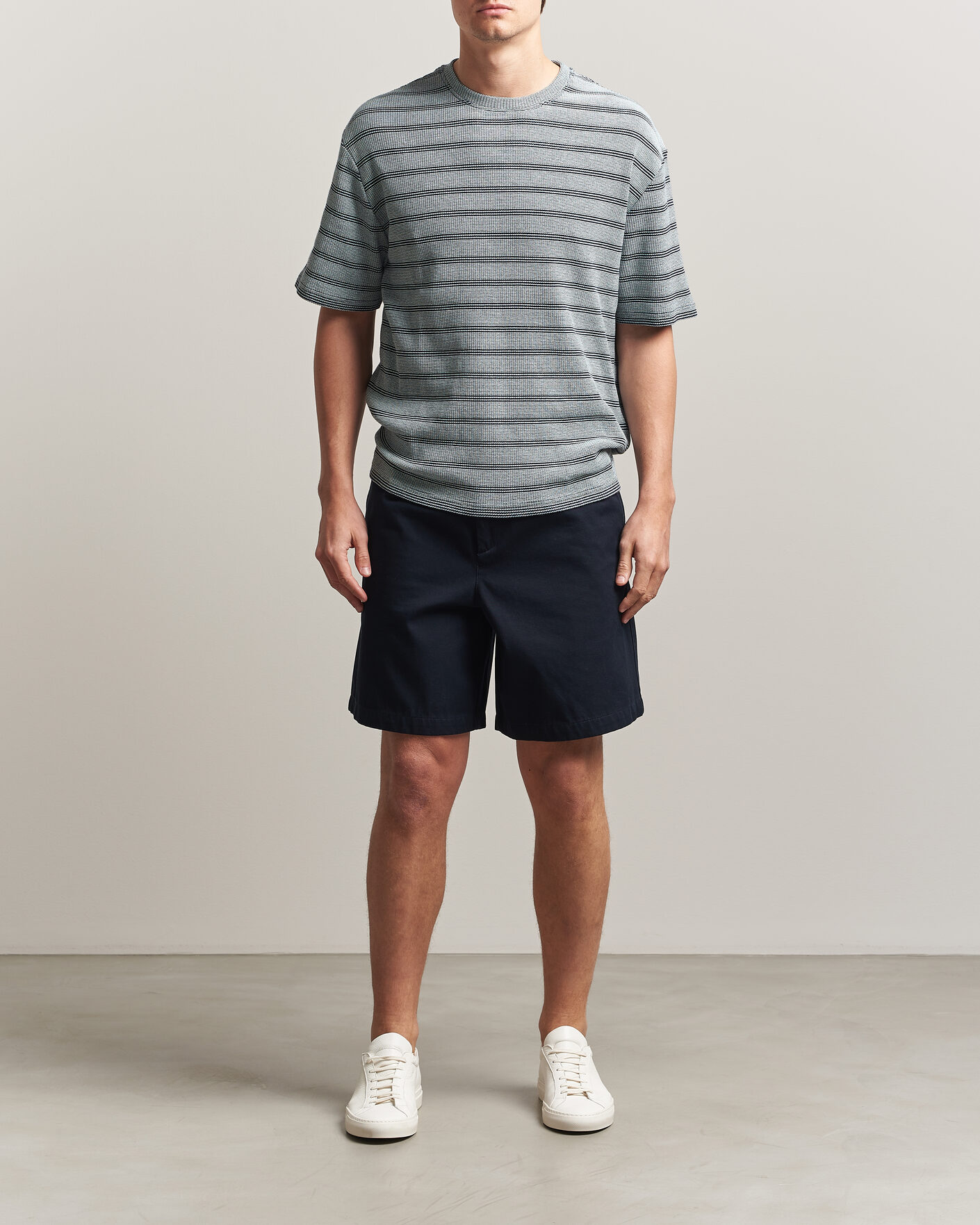 Herre | T-Shirts | J.Lindeberg | Jose Jacquard T-Shirt Estate Blue