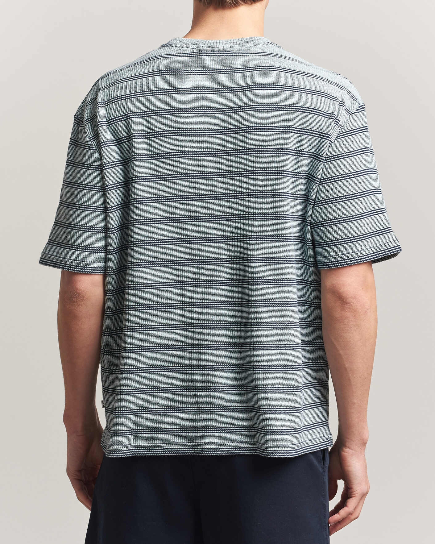 Herre | T-Shirts | J.Lindeberg | Jose Jacquard T-Shirt Estate Blue