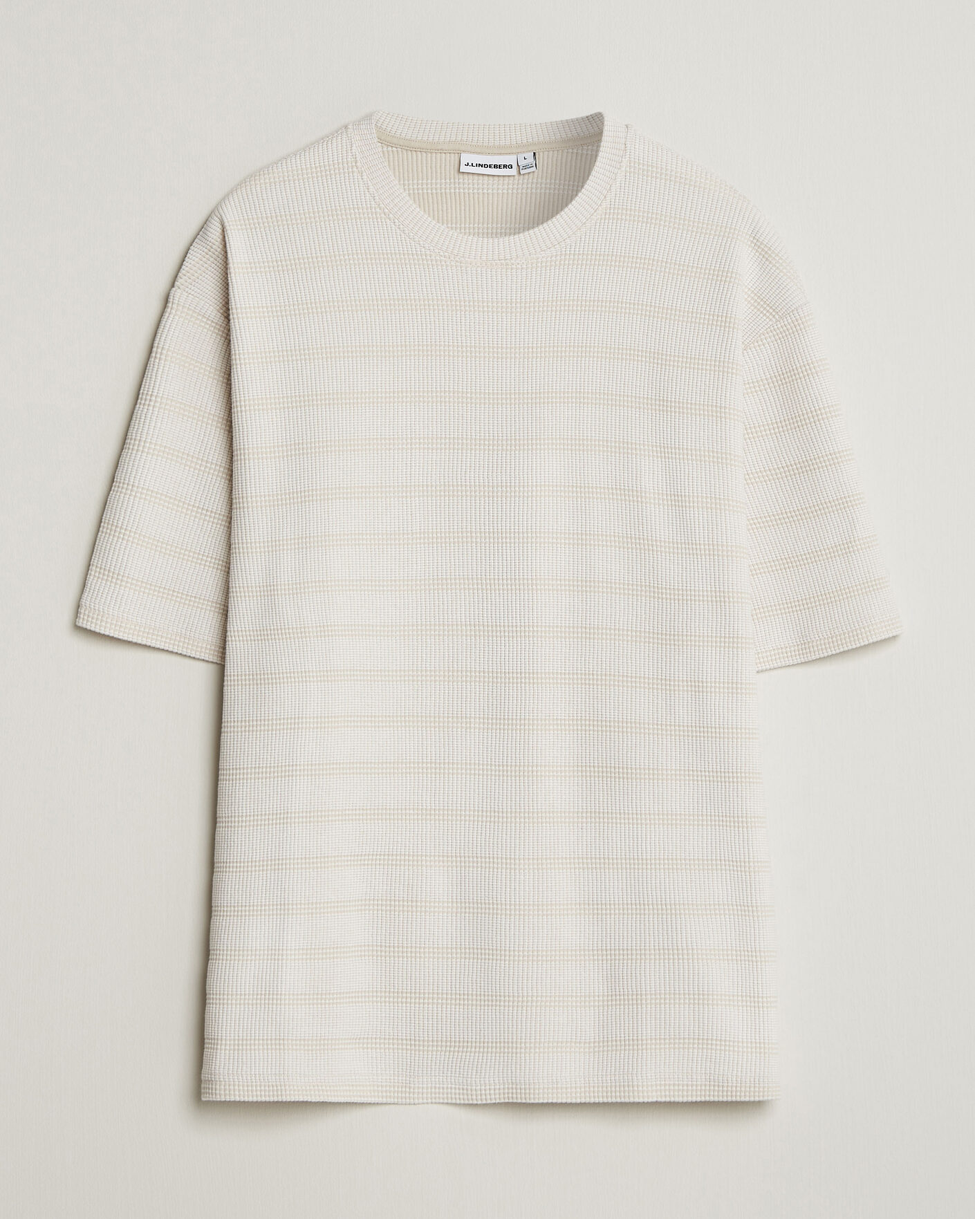 Herre | T-Shirts | J.Lindeberg | Jose Jacquard T-Shirt Moonbeam