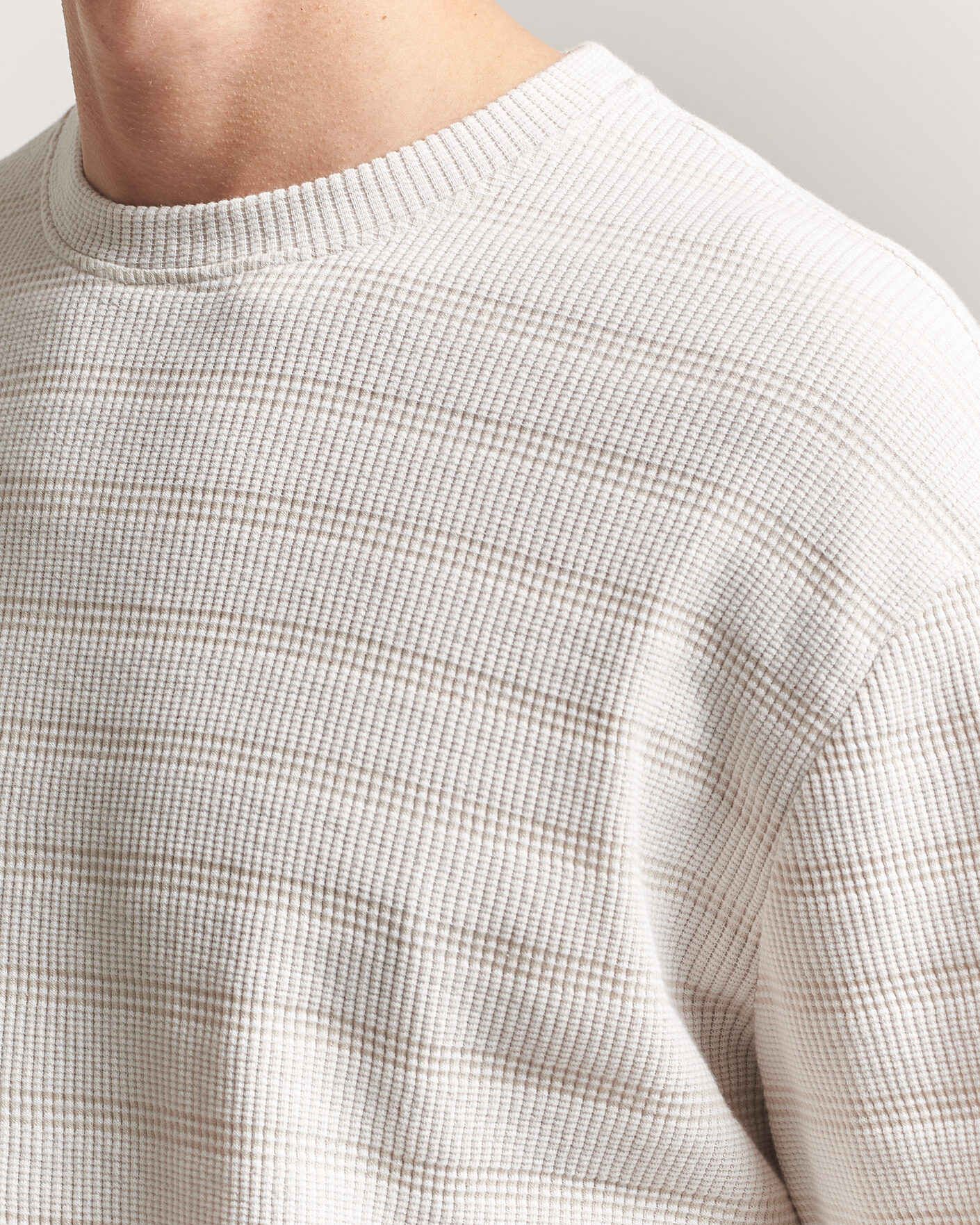 Herre | T-Shirts | J.Lindeberg | Jose Jacquard T-Shirt Moonbeam