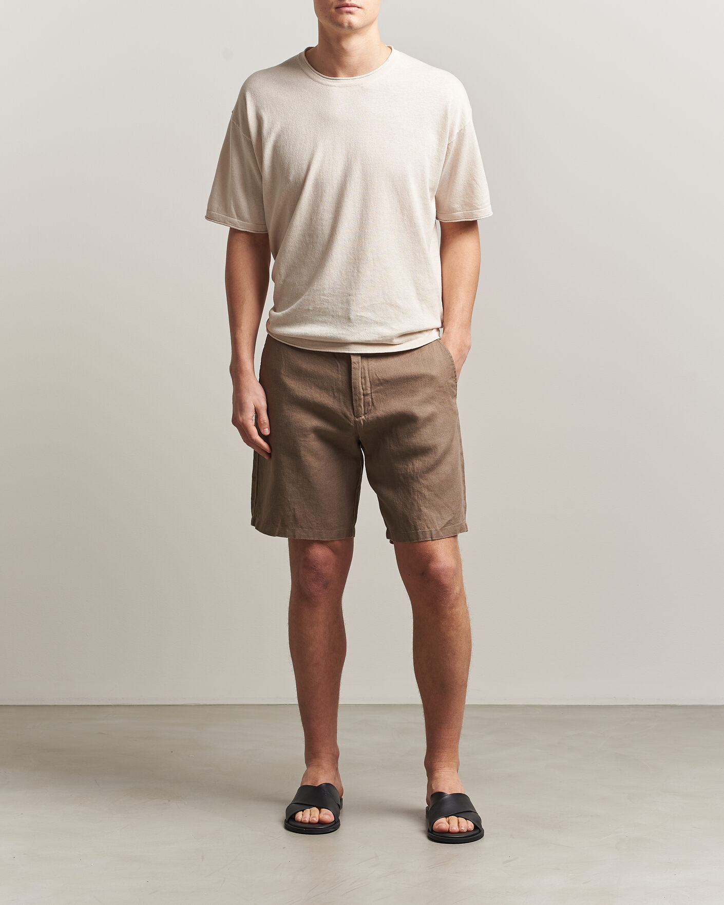 Herre | Shorts | NN07 | Aden Linen Shorts Clay Mirage