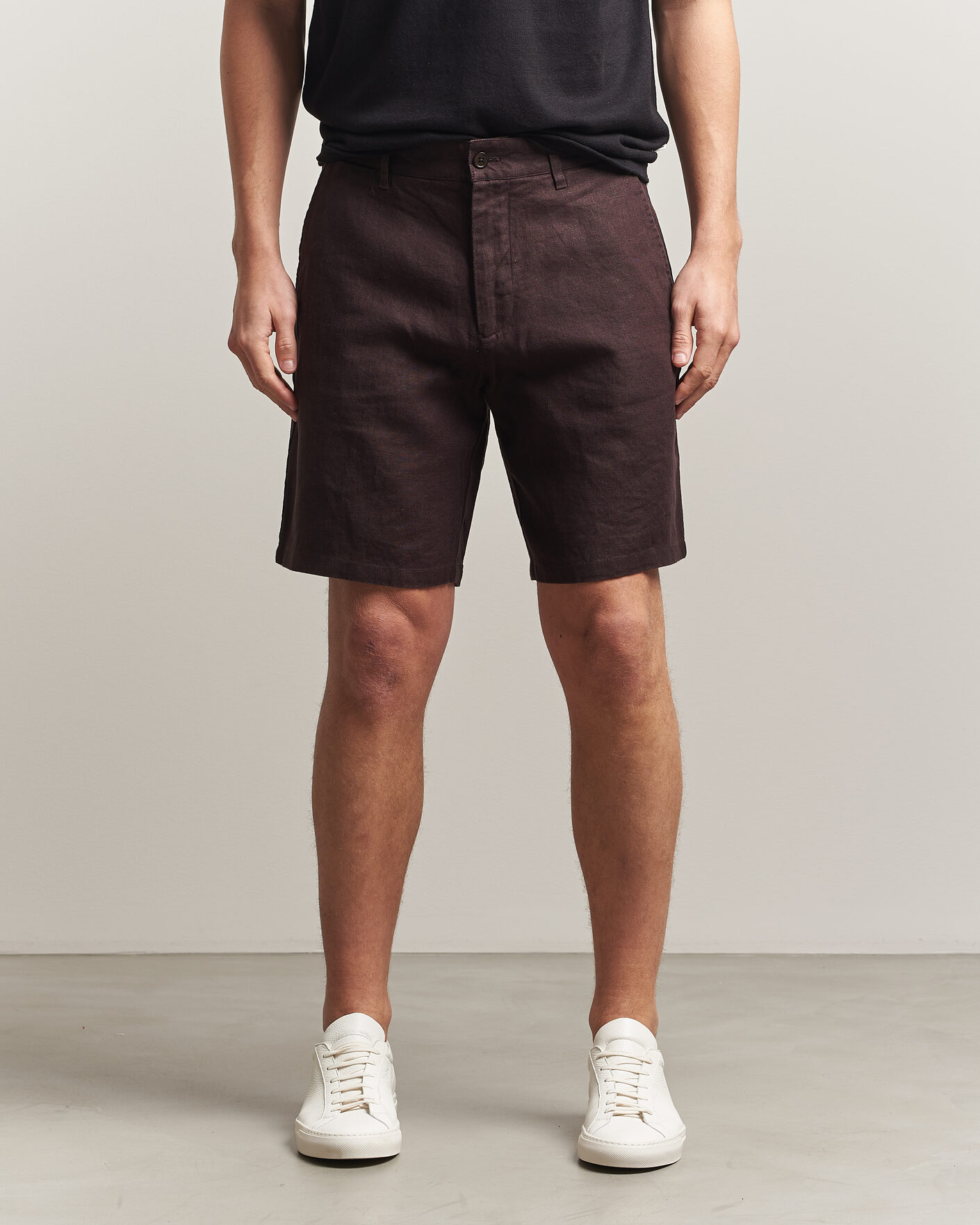Herre | Shorts | NN07 | Aden Linen Shorts Dusky Port