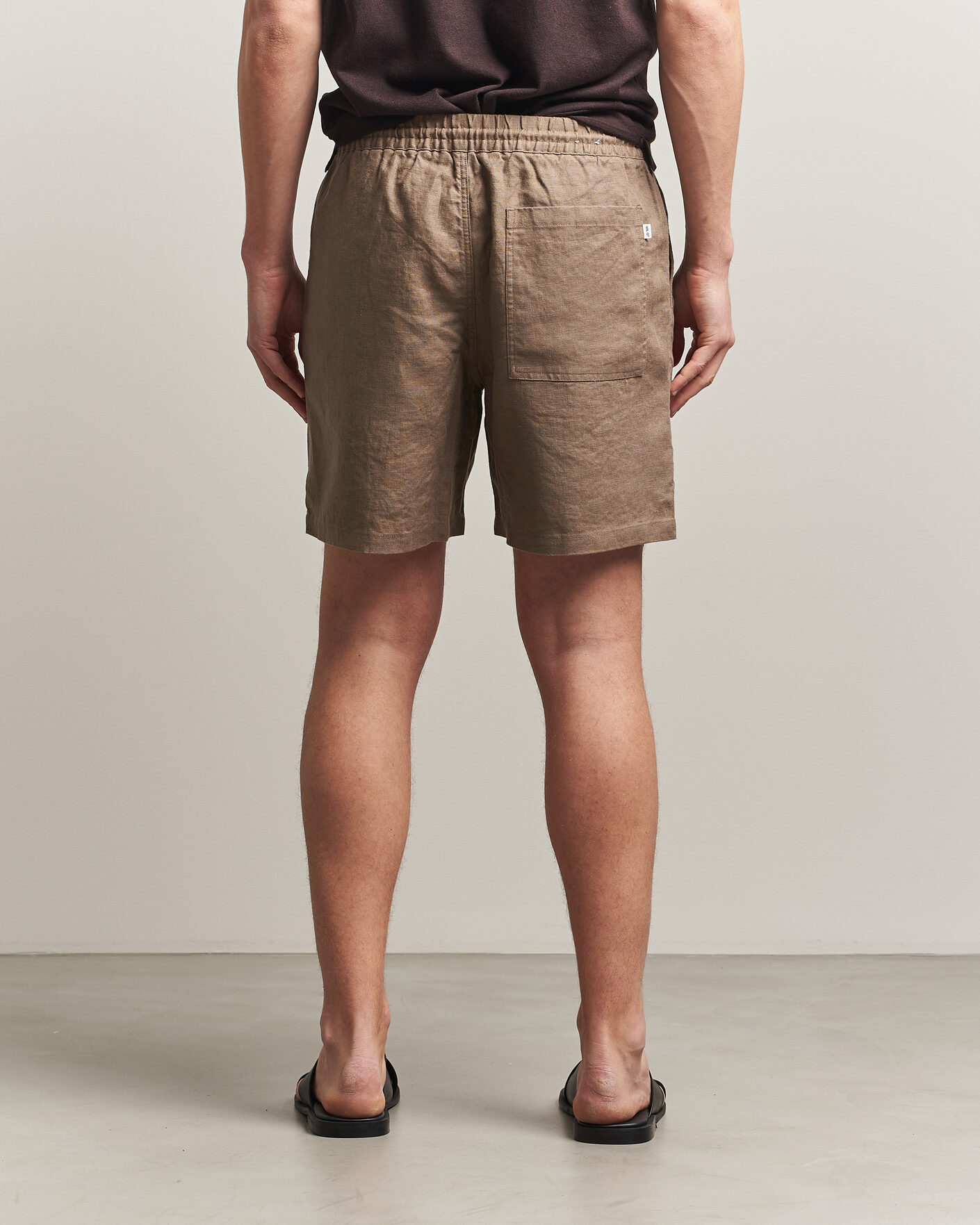 Herre | Shorts | NN07 | Gregor Linen Drawstring Shorts Clay Mirage