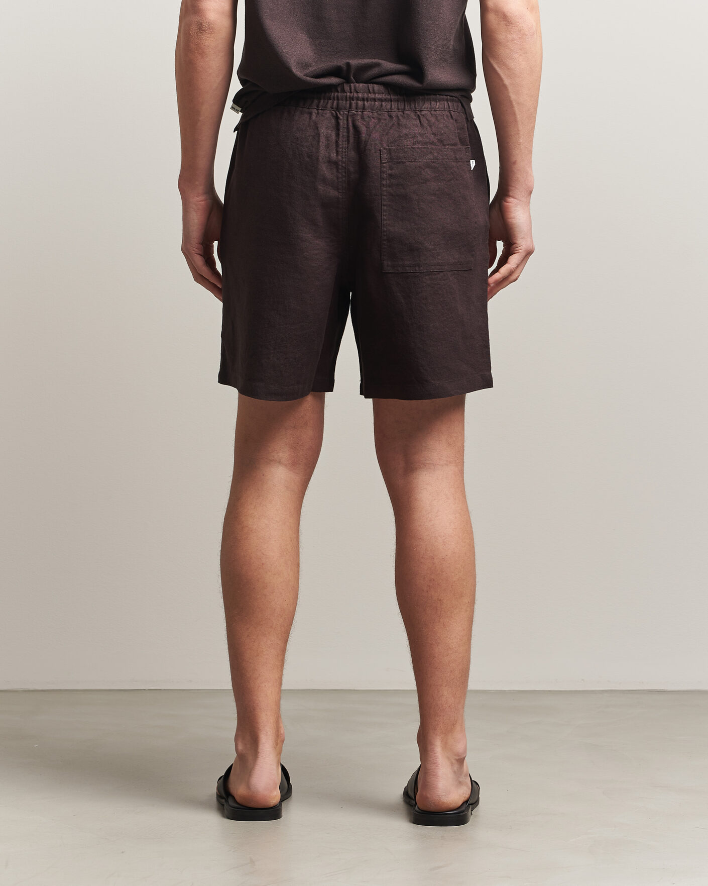 Herre | Shorts | NN07 | Gregor Linen Drawstring Shorts Dusky Port