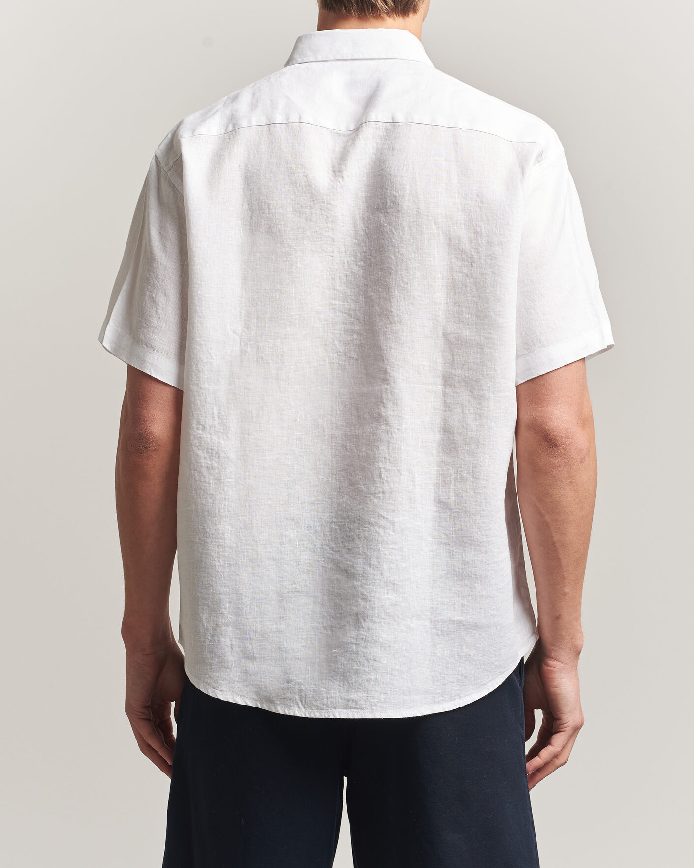 Herre | Skjorter | NN07 | Deon Linen Short Sleeve Shirt White