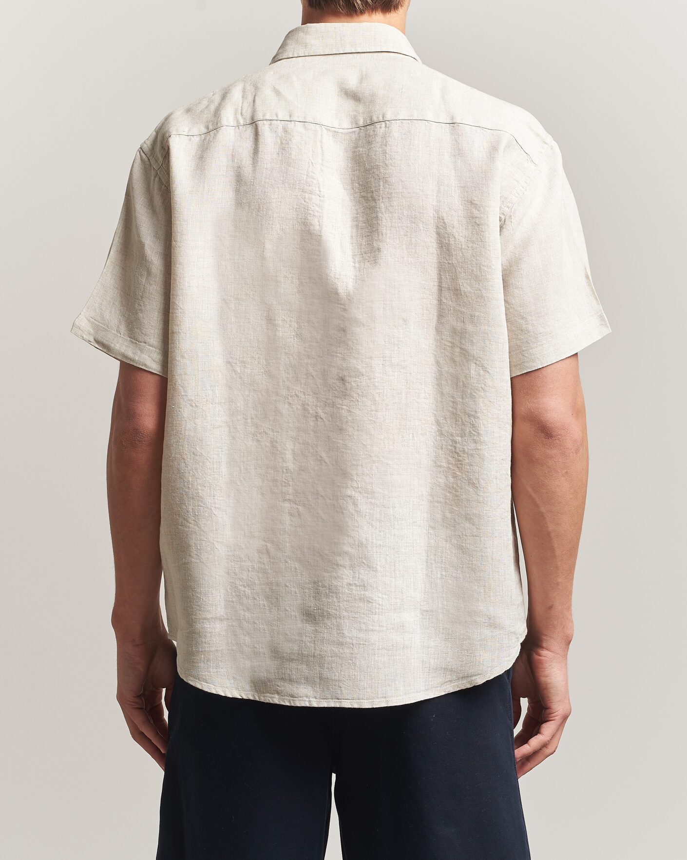 Herre | Skjorter | NN07 | Deon Linen Short Sleeve Shirt Oat