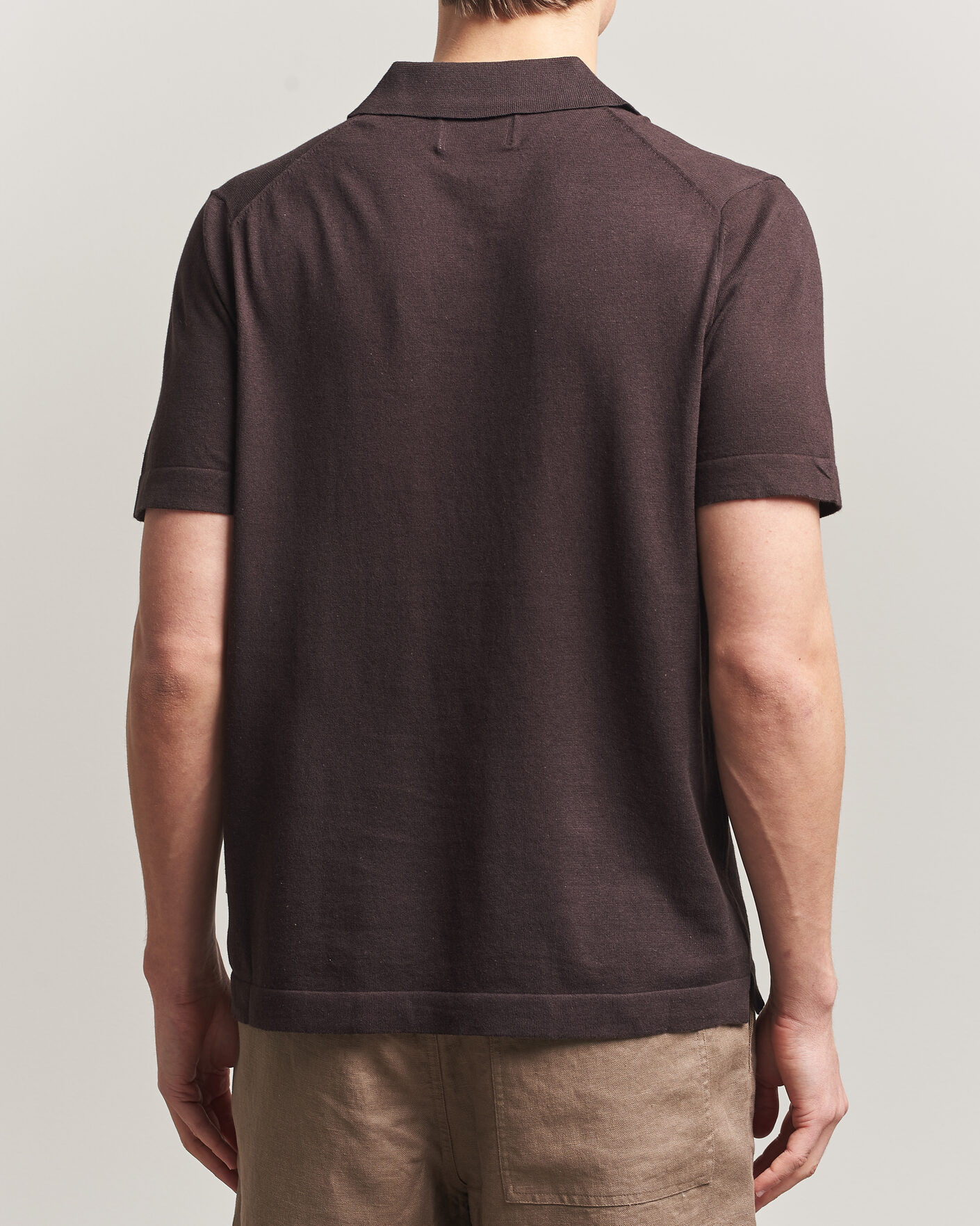 Herre | Polotrøjer | NN07 | Ryan Cotton/Linen Polo Dusky Port
