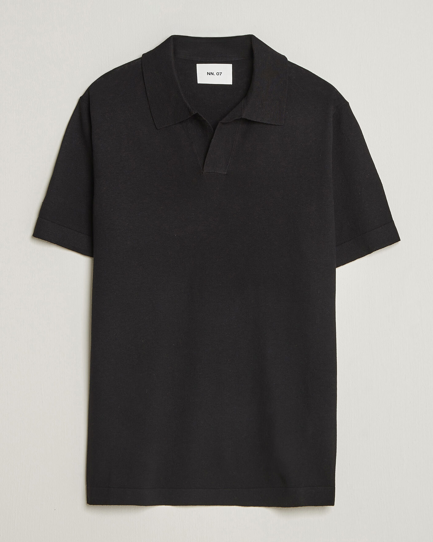 Herre | Polotrøjer | NN07 | Ryan Cotton/Linen Polo Black