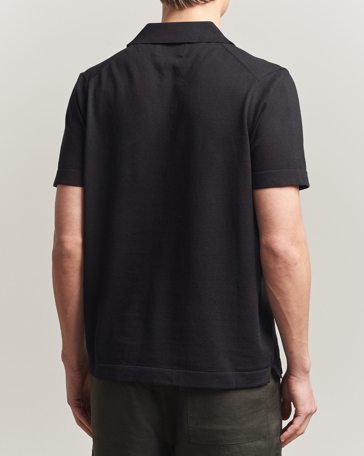 Herre | Polotrøjer | NN07 | Ryan Cotton/Linen Polo Black
