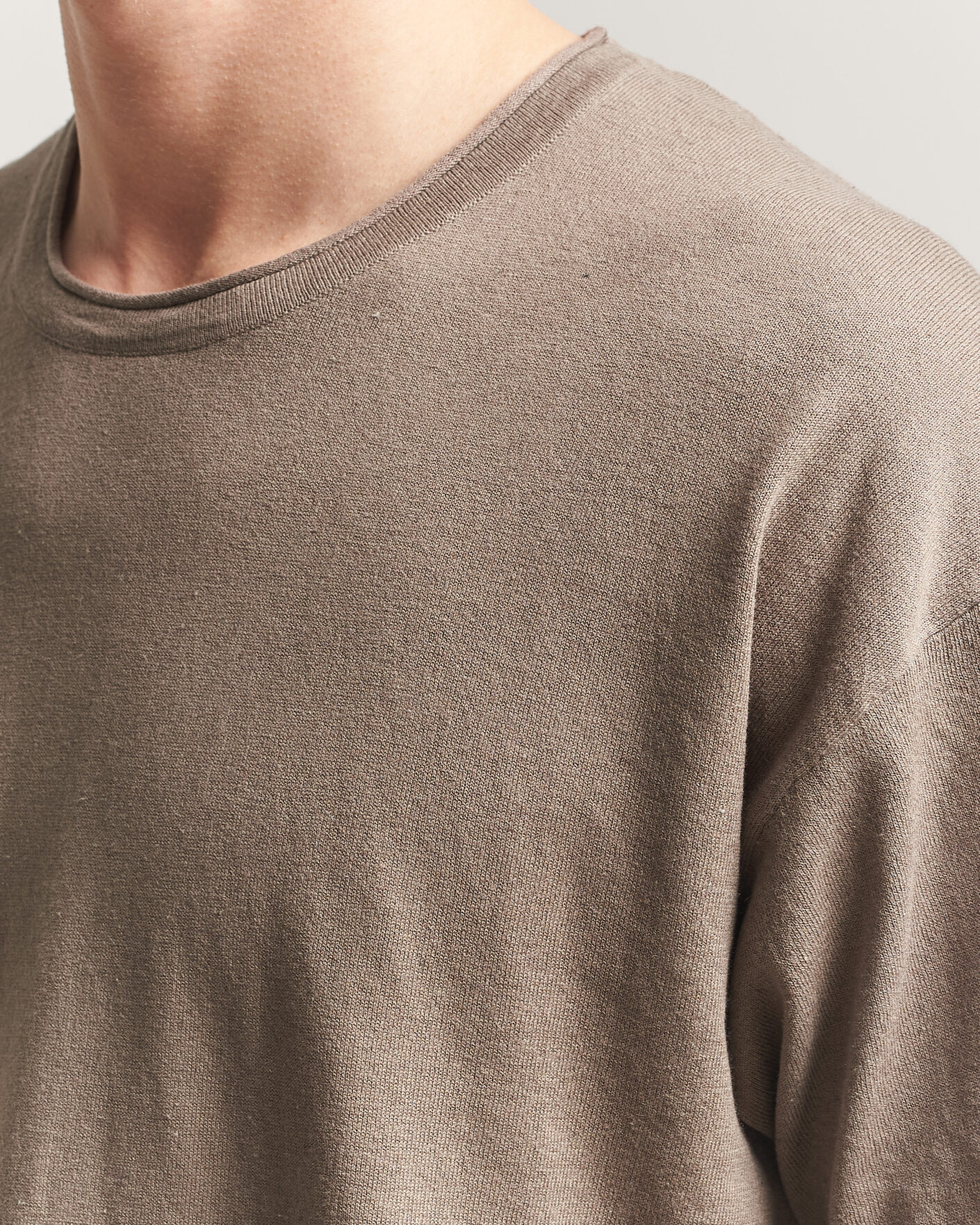 Herre | T-Shirts | NN07 | Ryan Cotton/Linen T-Shirt Clay Mirage