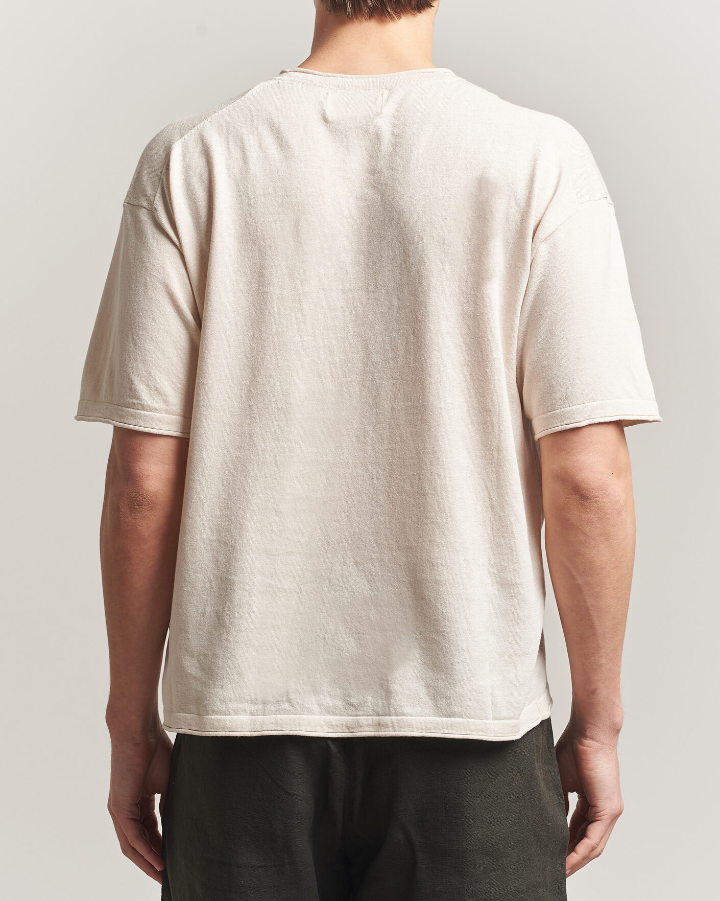 Herre | T-Shirts | NN07 | Ryan Cotton/Linen T-Shirt Oat