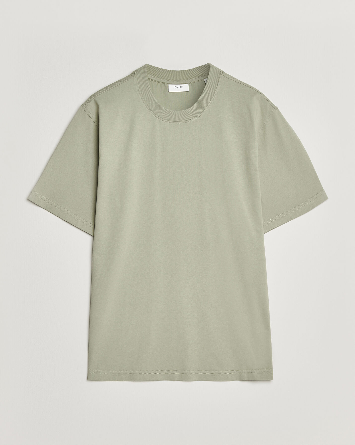 Herre | T-Shirts | NN07 | Adam Crew Neck T-Shirt Sage Green