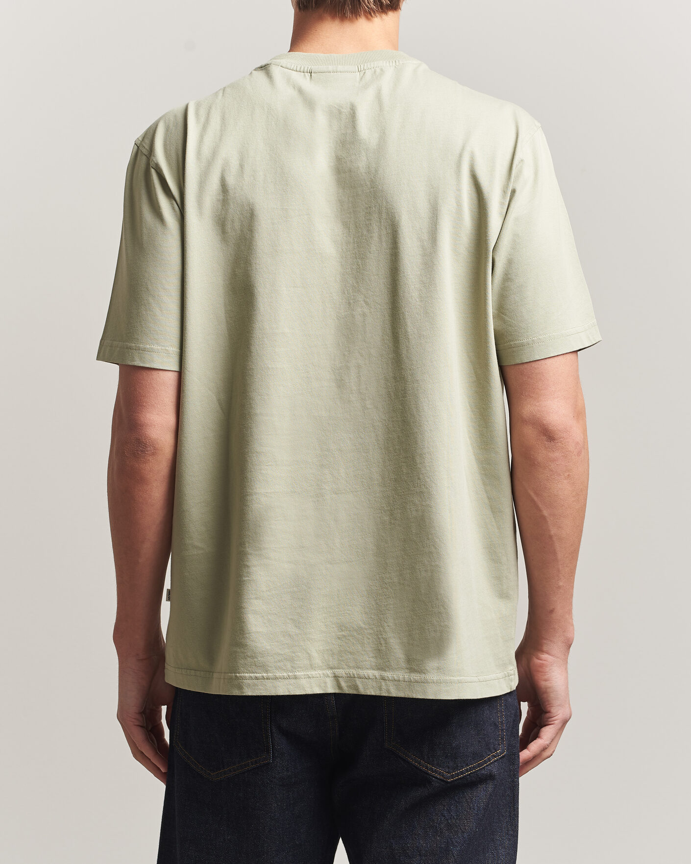 Herre | T-Shirts | NN07 | Adam Crew Neck T-Shirt Sage Green